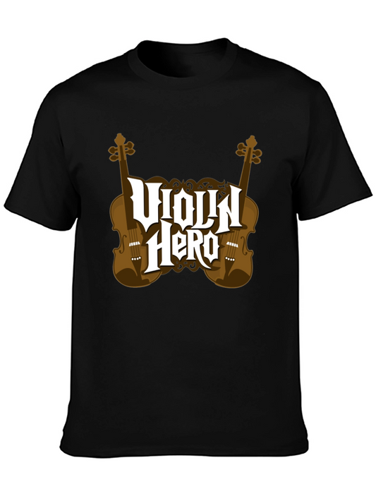 Violin Hero Graphic T-Shirt - Musician Tee