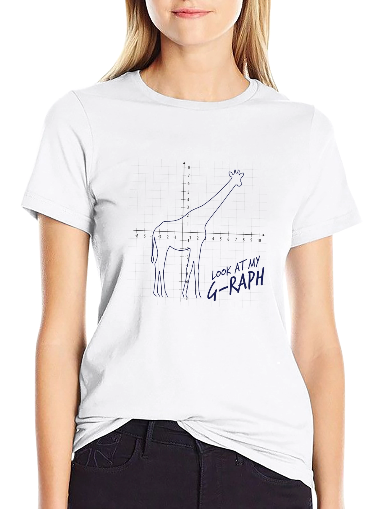 G-raph Giraffe Funny Graphic T-Shirt