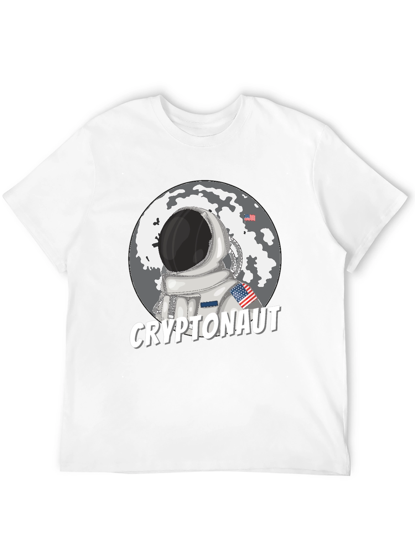 Cryptonaut T-Shirt - Astronaut on the Moon