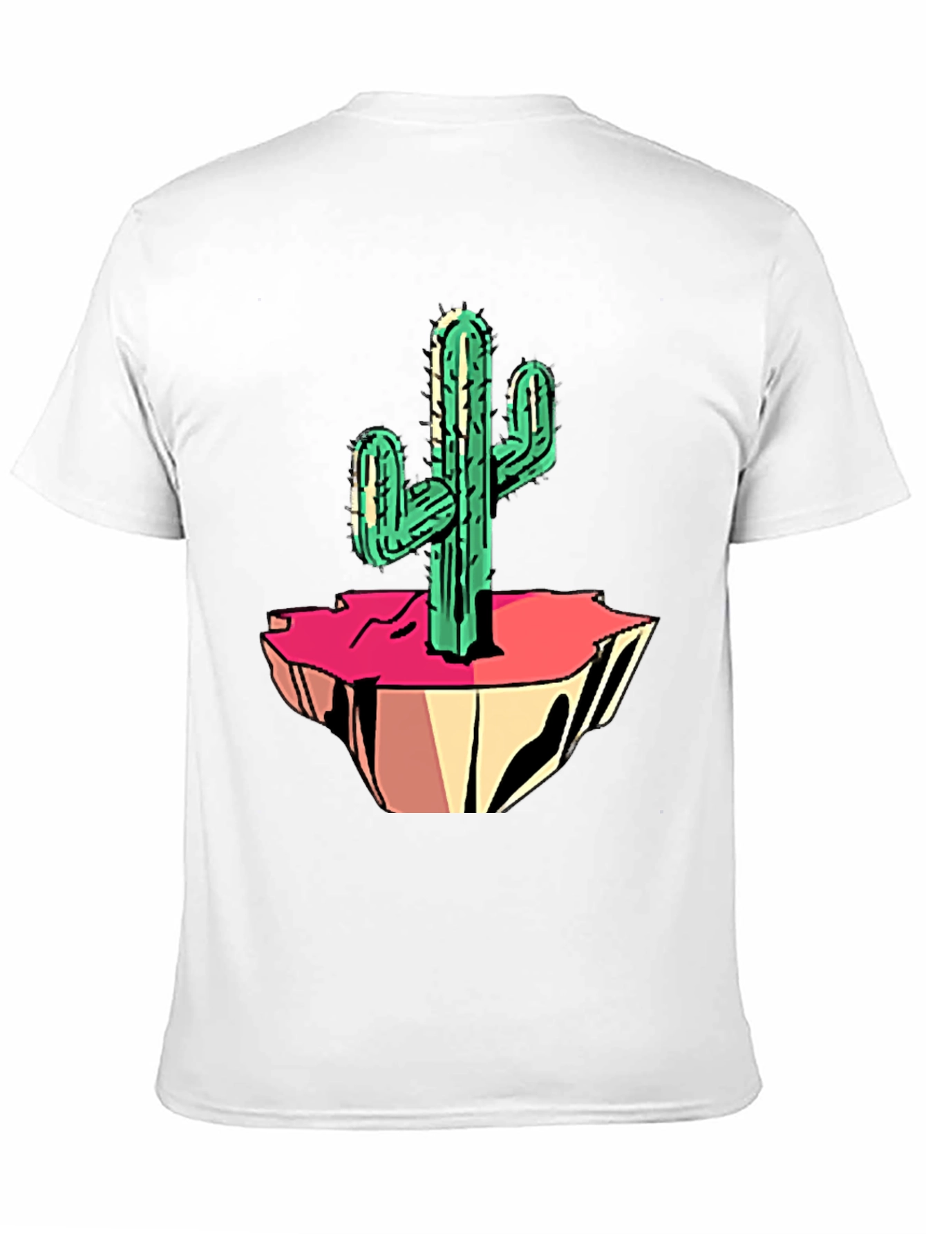 Cactus Graphic Tee - Black Cotton Blend