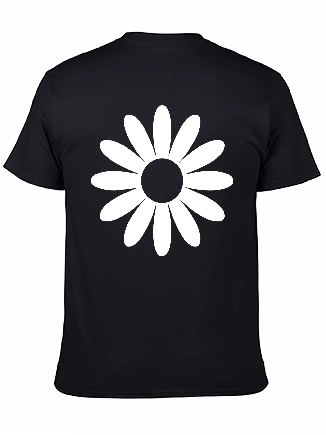 Daisy Graphic Tee - Casual Black T-Shirt