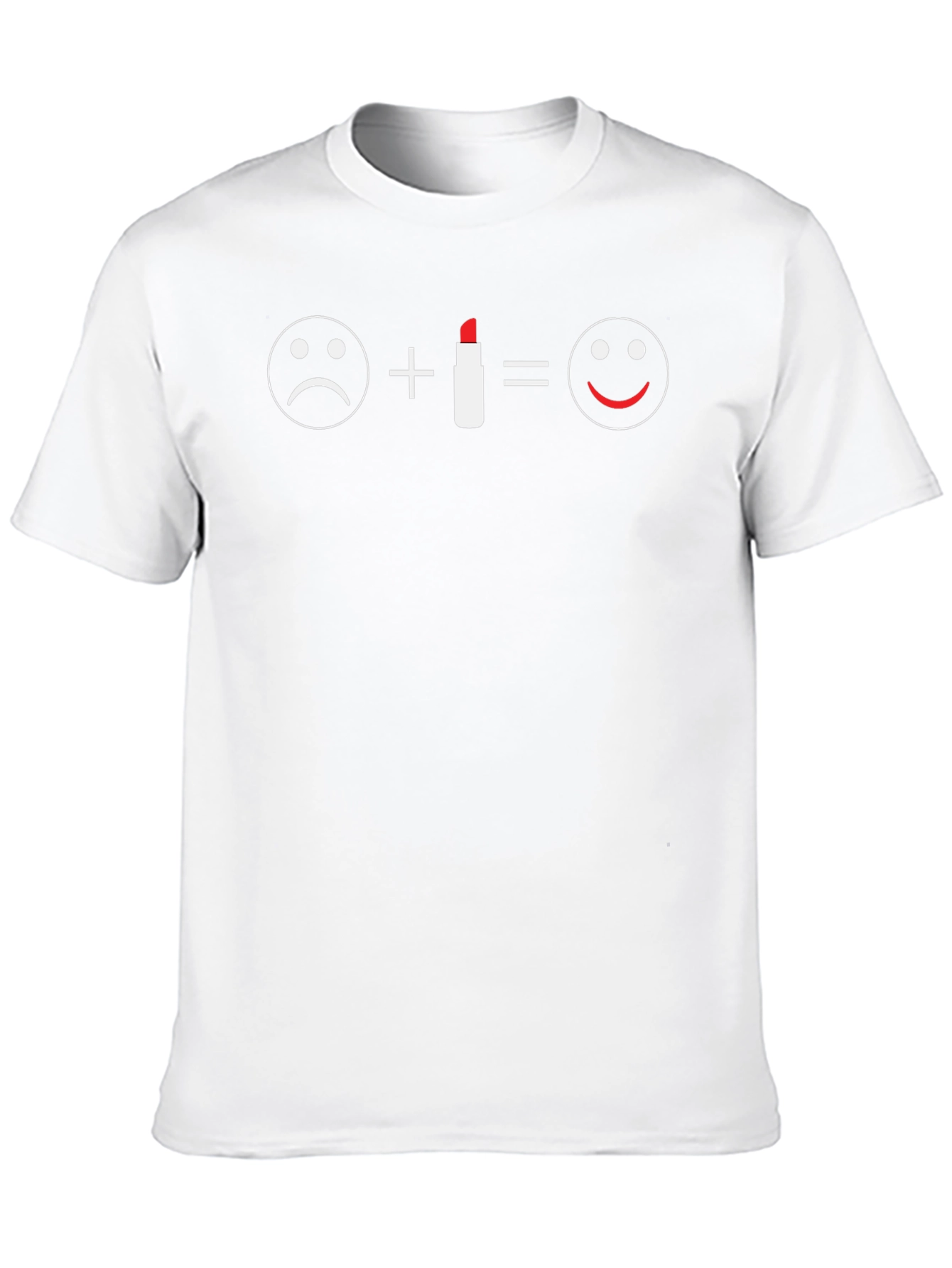 Lipstick Equation T-Shirt - Happy Face Graphic Tee
