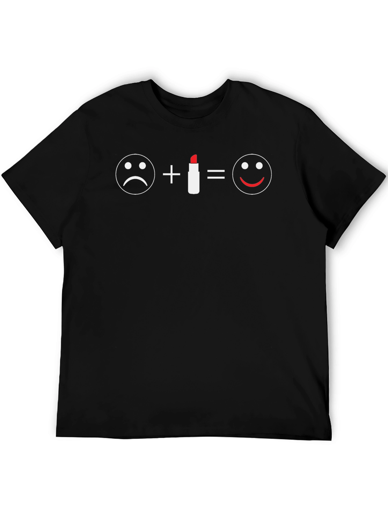 Lipstick Equation T-Shirt - Happy Face Graphic Tee