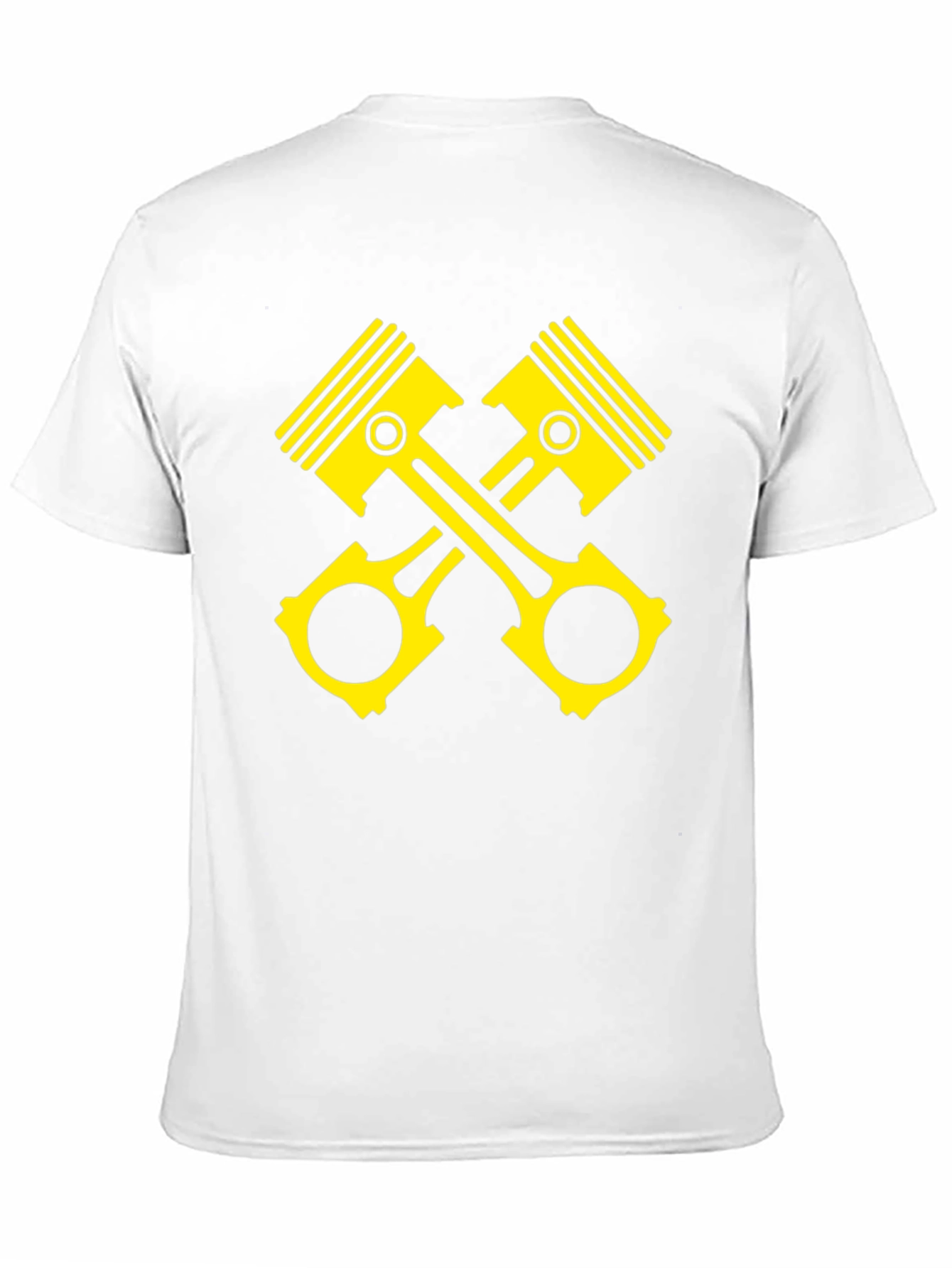 Piston Cross Black T-Shirt - Automotive Enthusiast