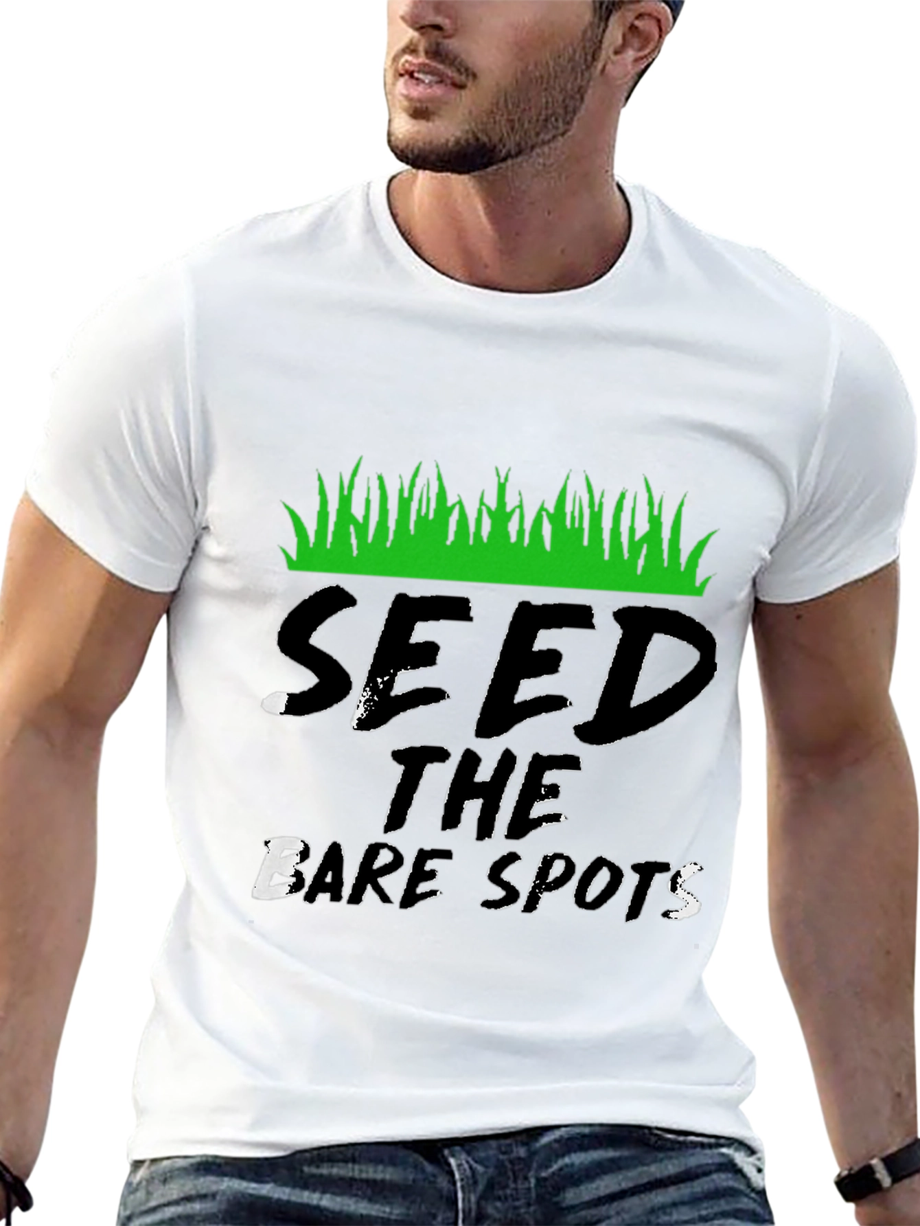 Seed the Bare Spots Black T-Shirt