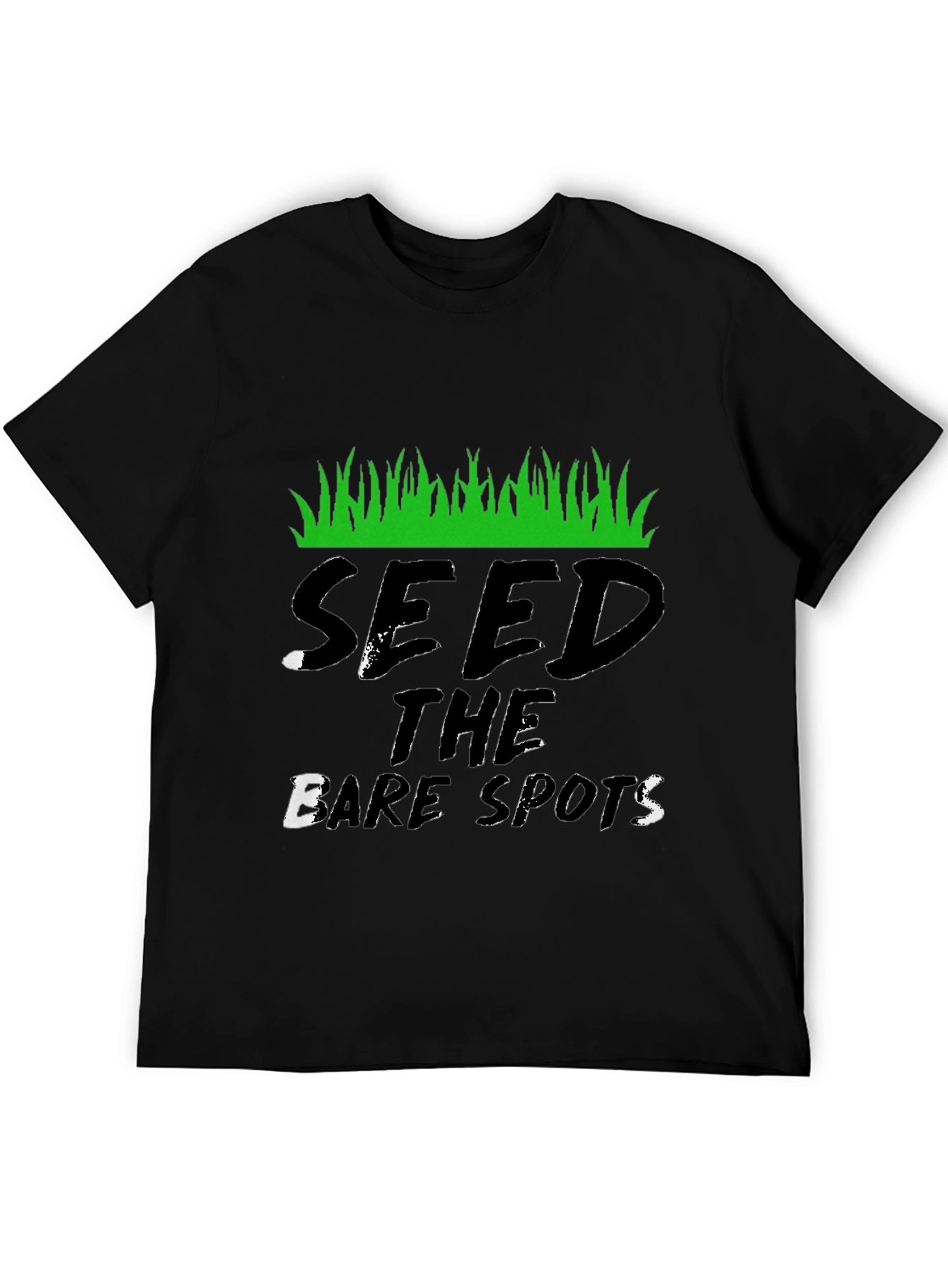 Seed the Bare Spots Black T-Shirt