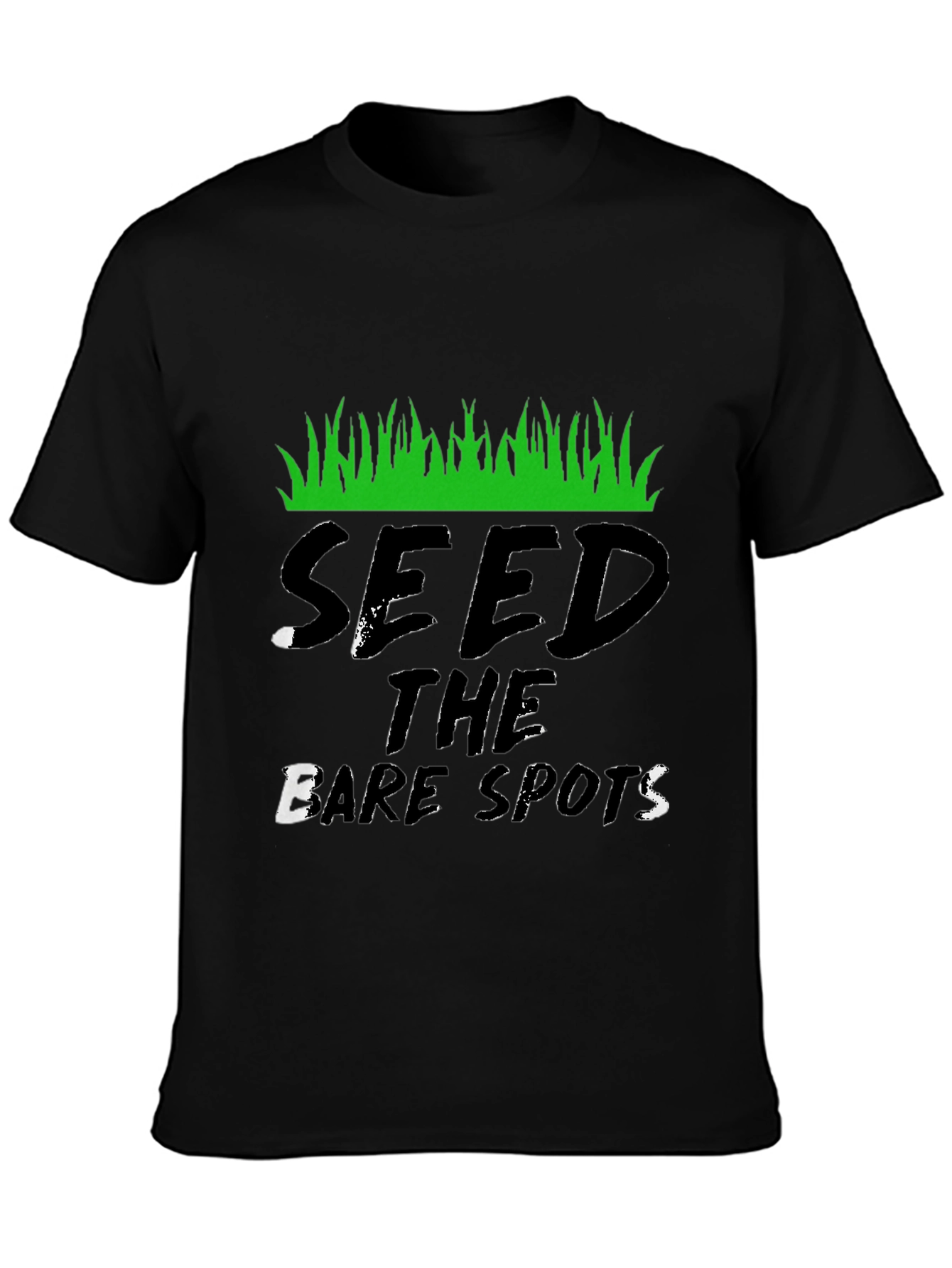 Seed the Bare Spots Black T-Shirt