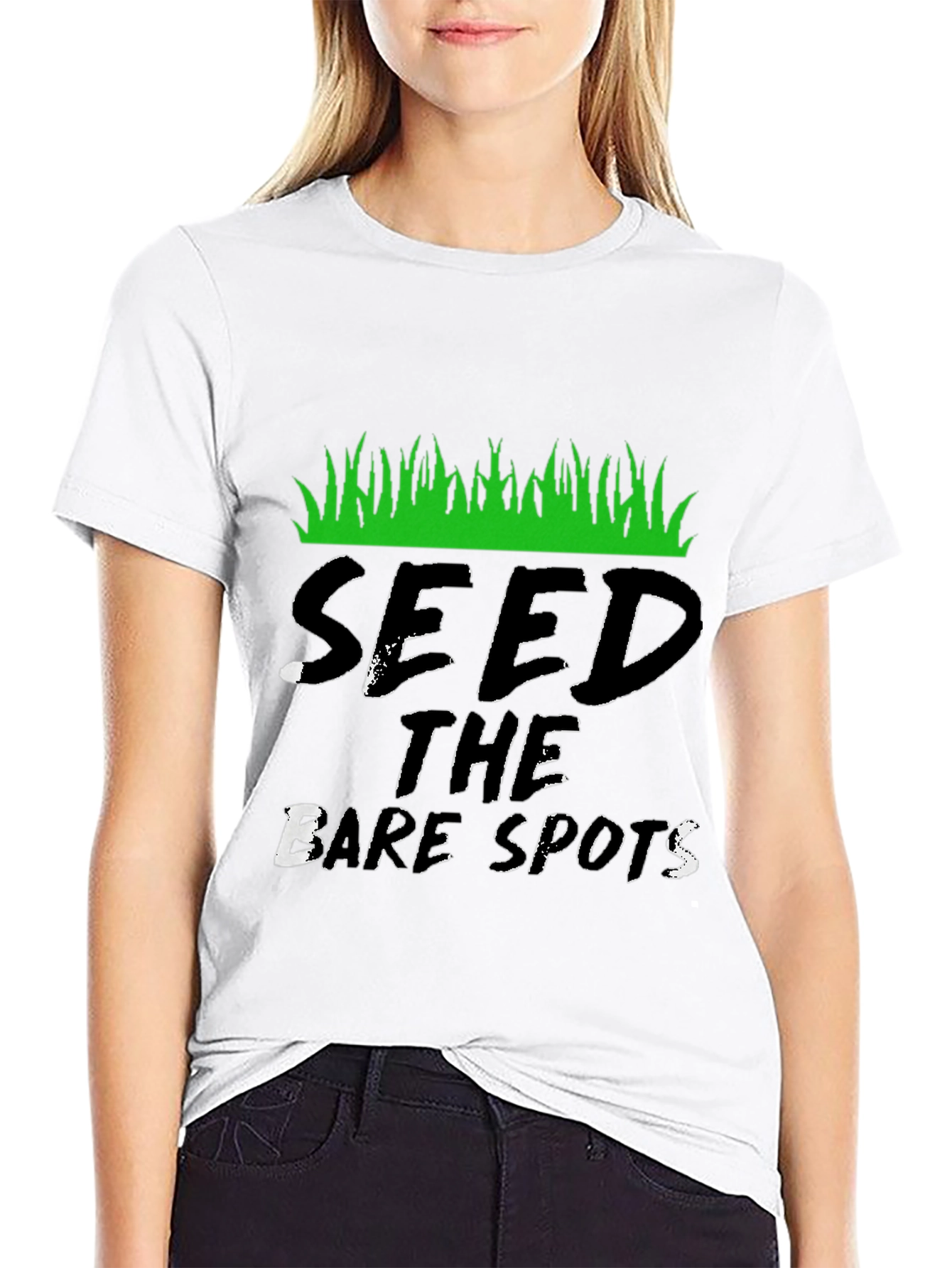 Seed the Bare Spots Black T-Shirt