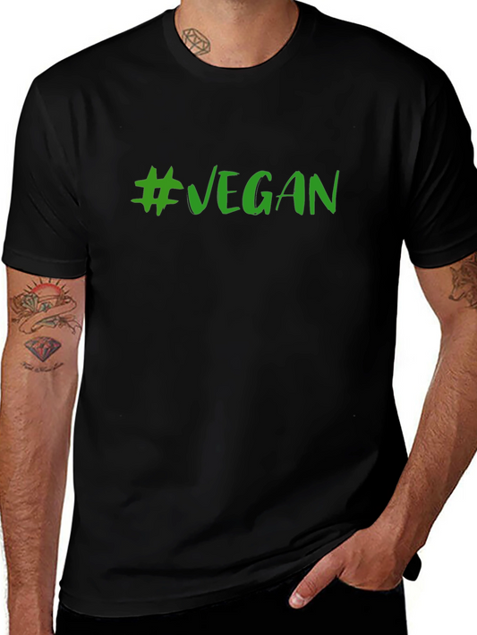 Vegan Hashtag Graphic T-Shirt