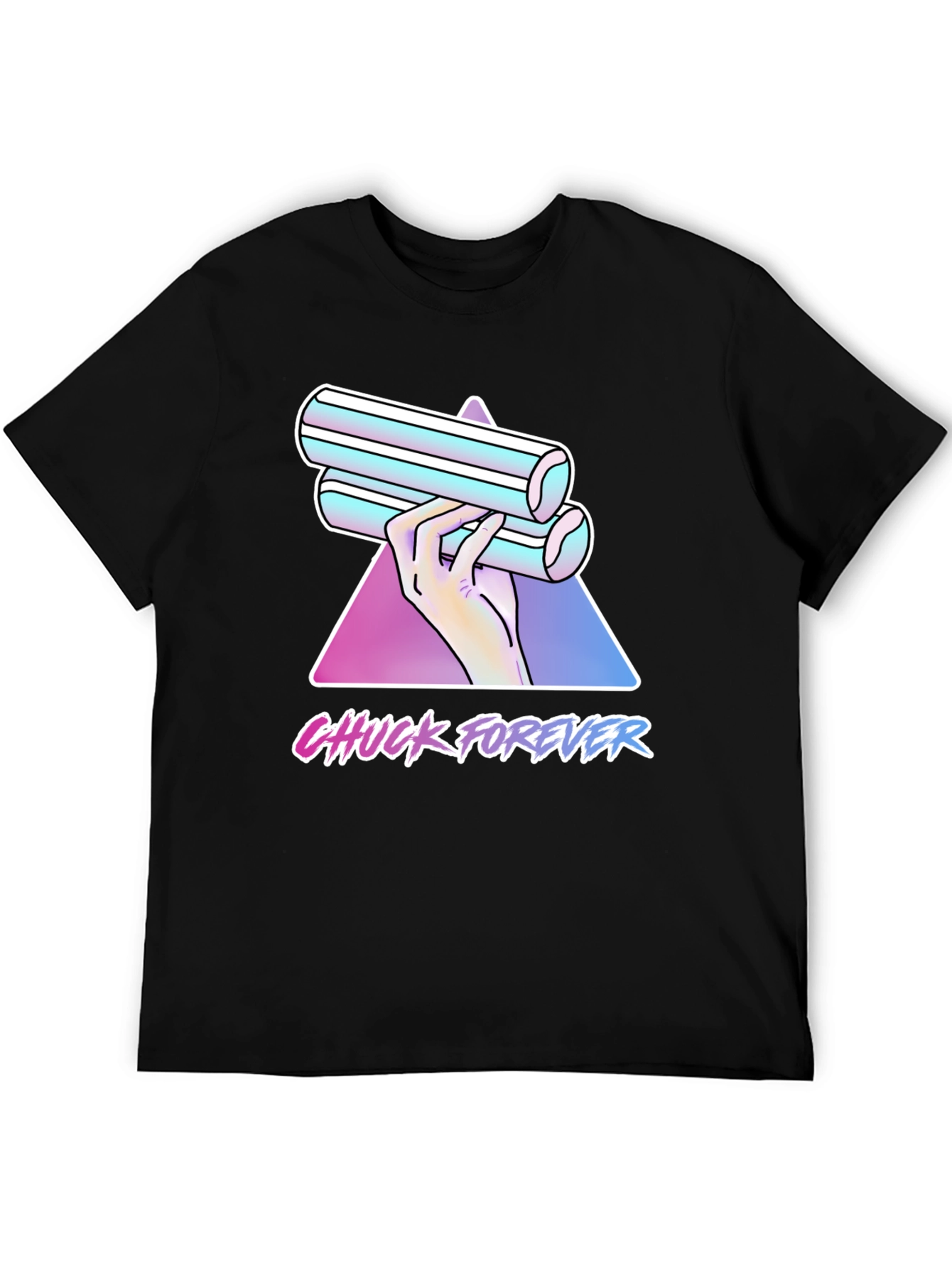 Chuck Forever T-Shirt - Retro Vaporwave Style