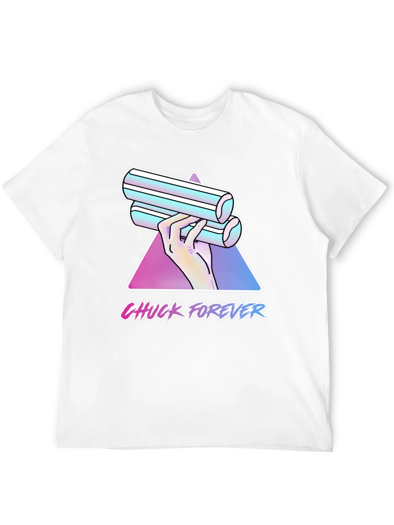 Chuck Forever T-Shirt - Retro Vaporwave Style