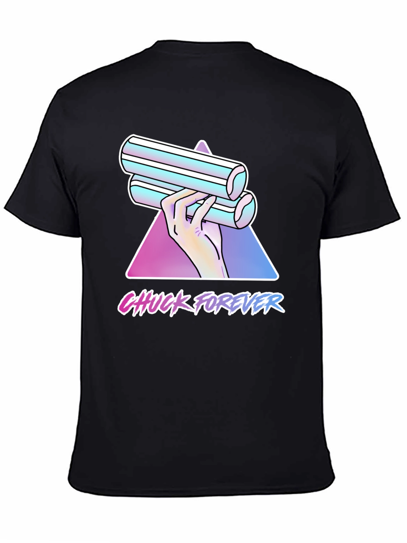 Chuck Forever T-Shirt - Retro Vaporwave Style