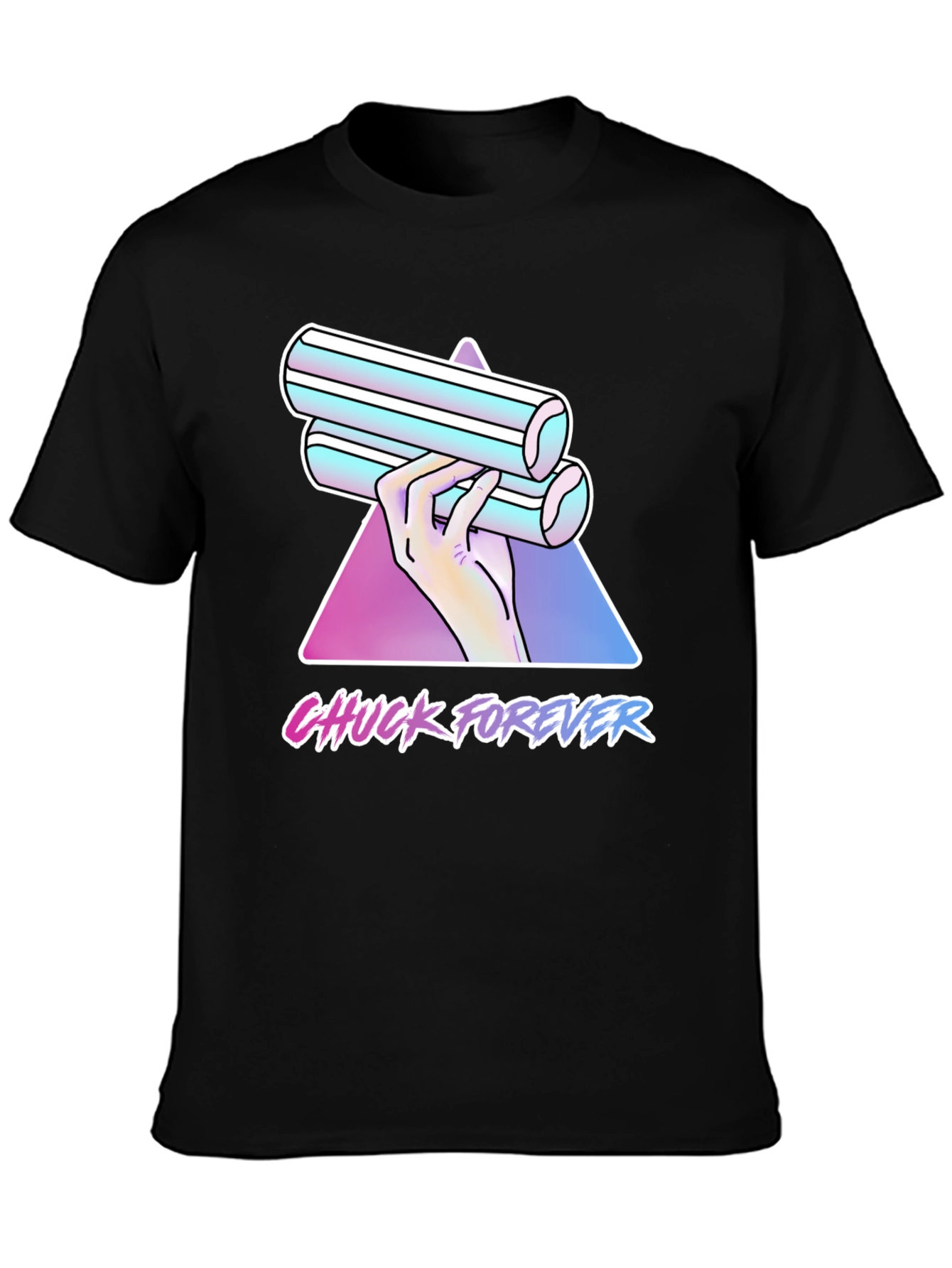Chuck Forever T-Shirt - Retro Vaporwave Style