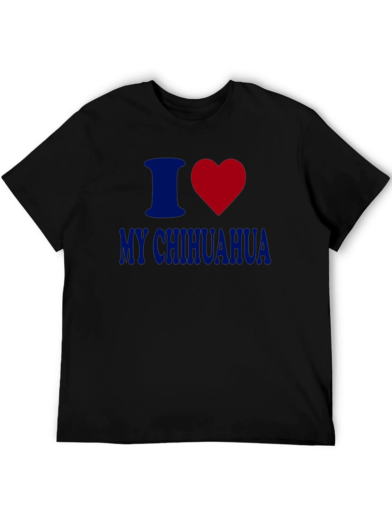 I Heart My Chihuahua Black T-Shirt