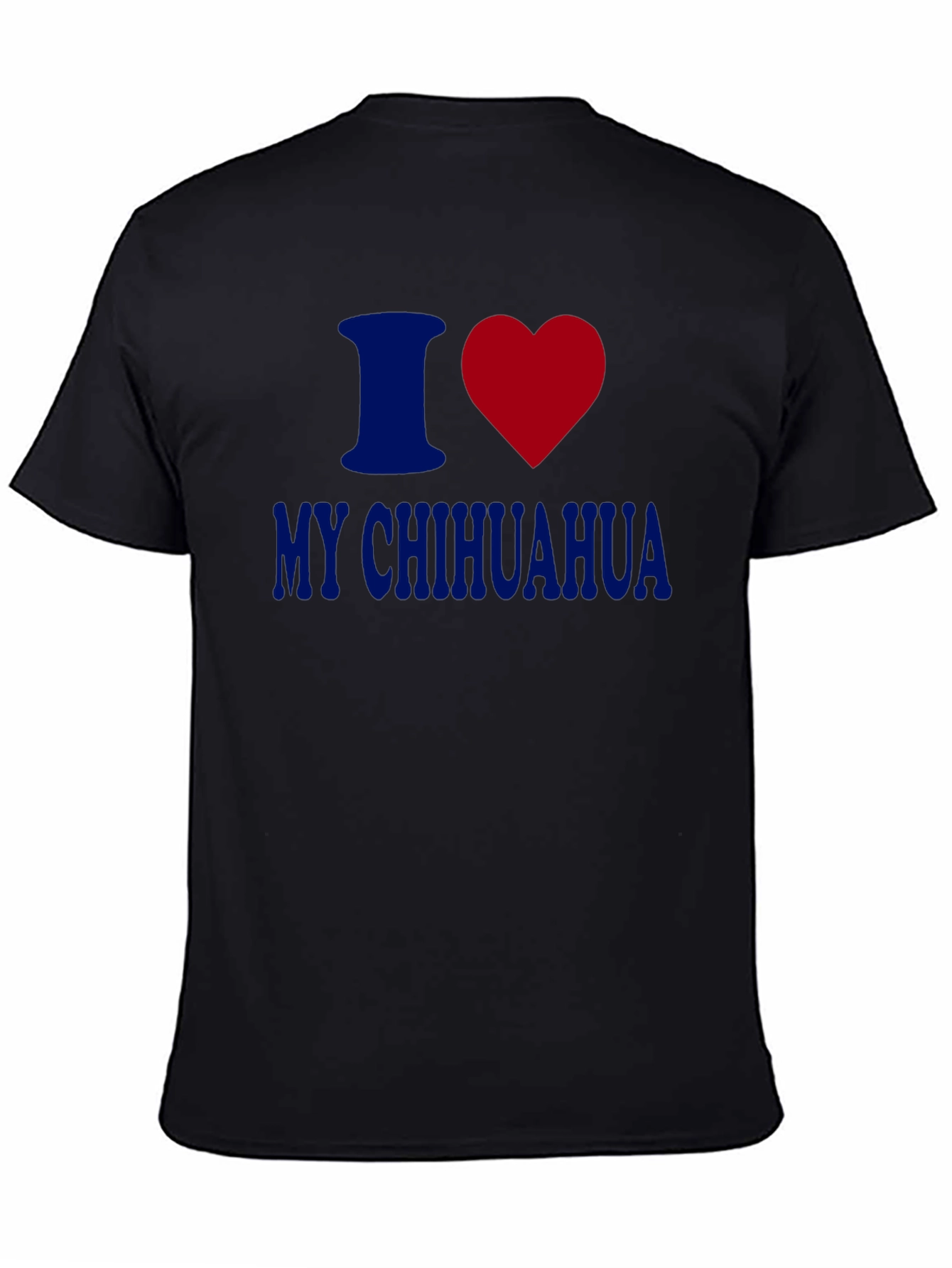 I Heart My Chihuahua Black T-Shirt