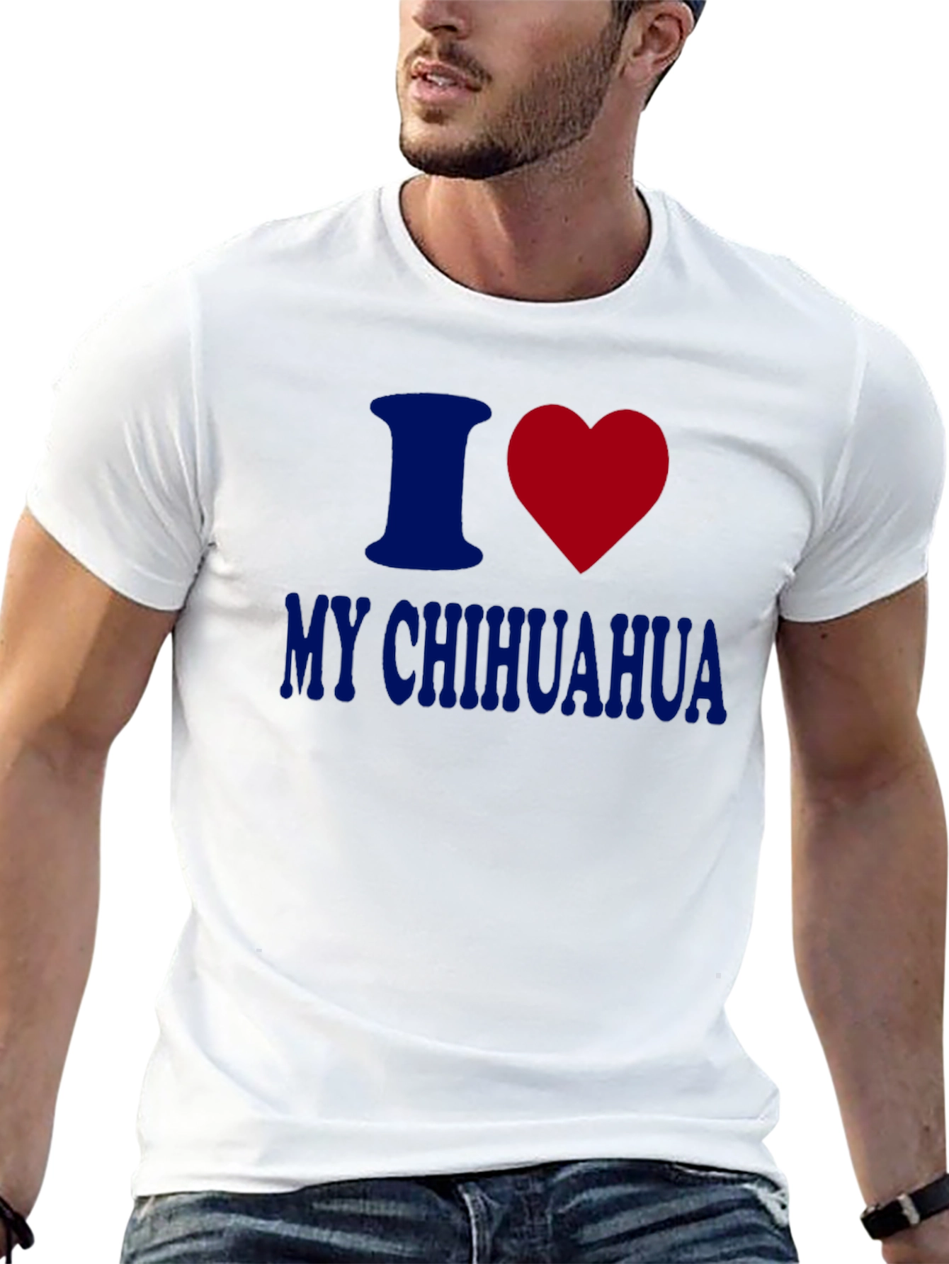I Heart My Chihuahua Black T-Shirt