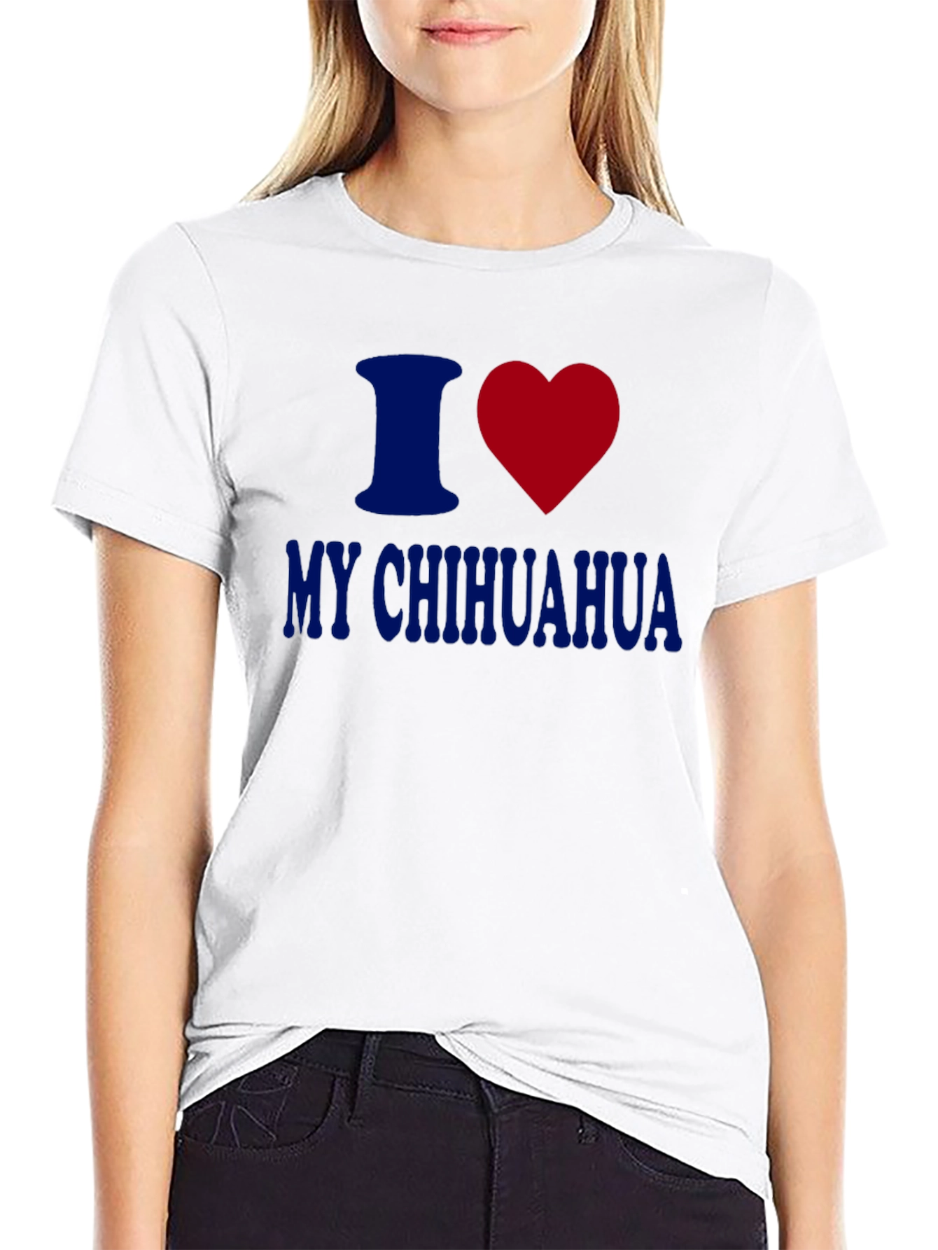 I Heart My Chihuahua Black T-Shirt