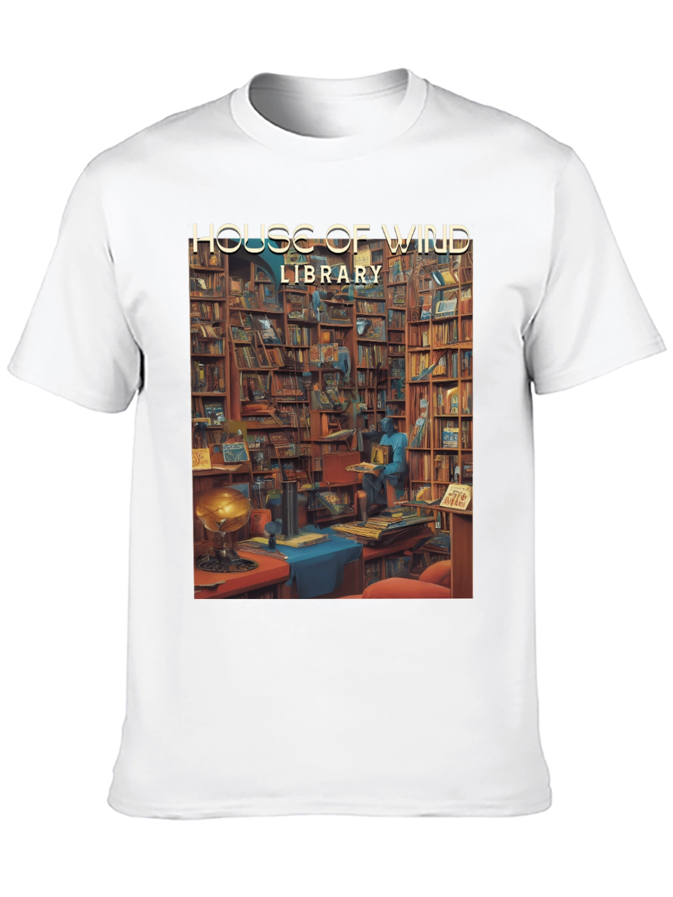 House of Wind Library T-Shirt