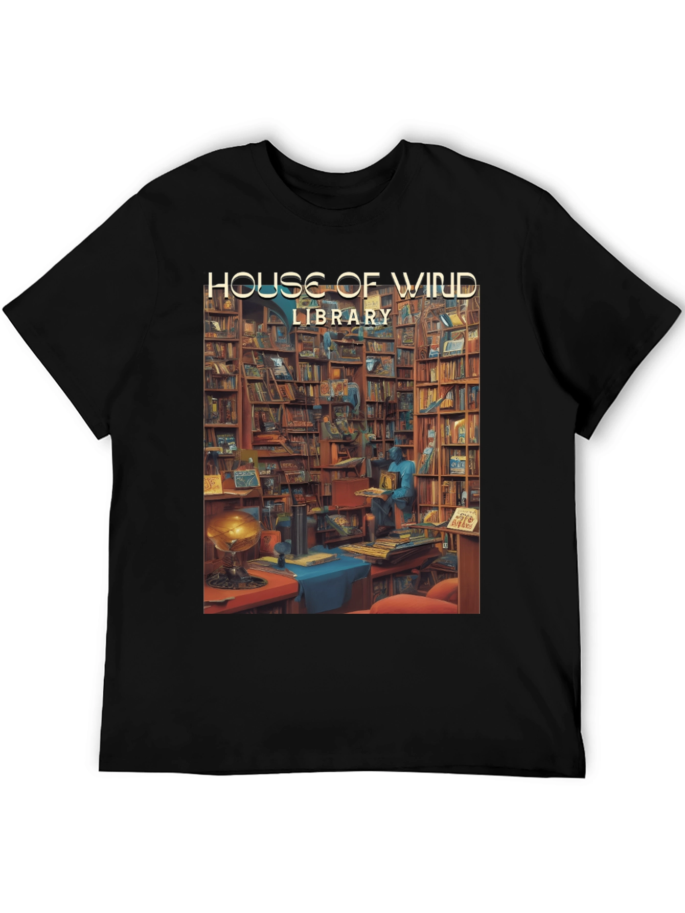 House of Wind Library T-Shirt