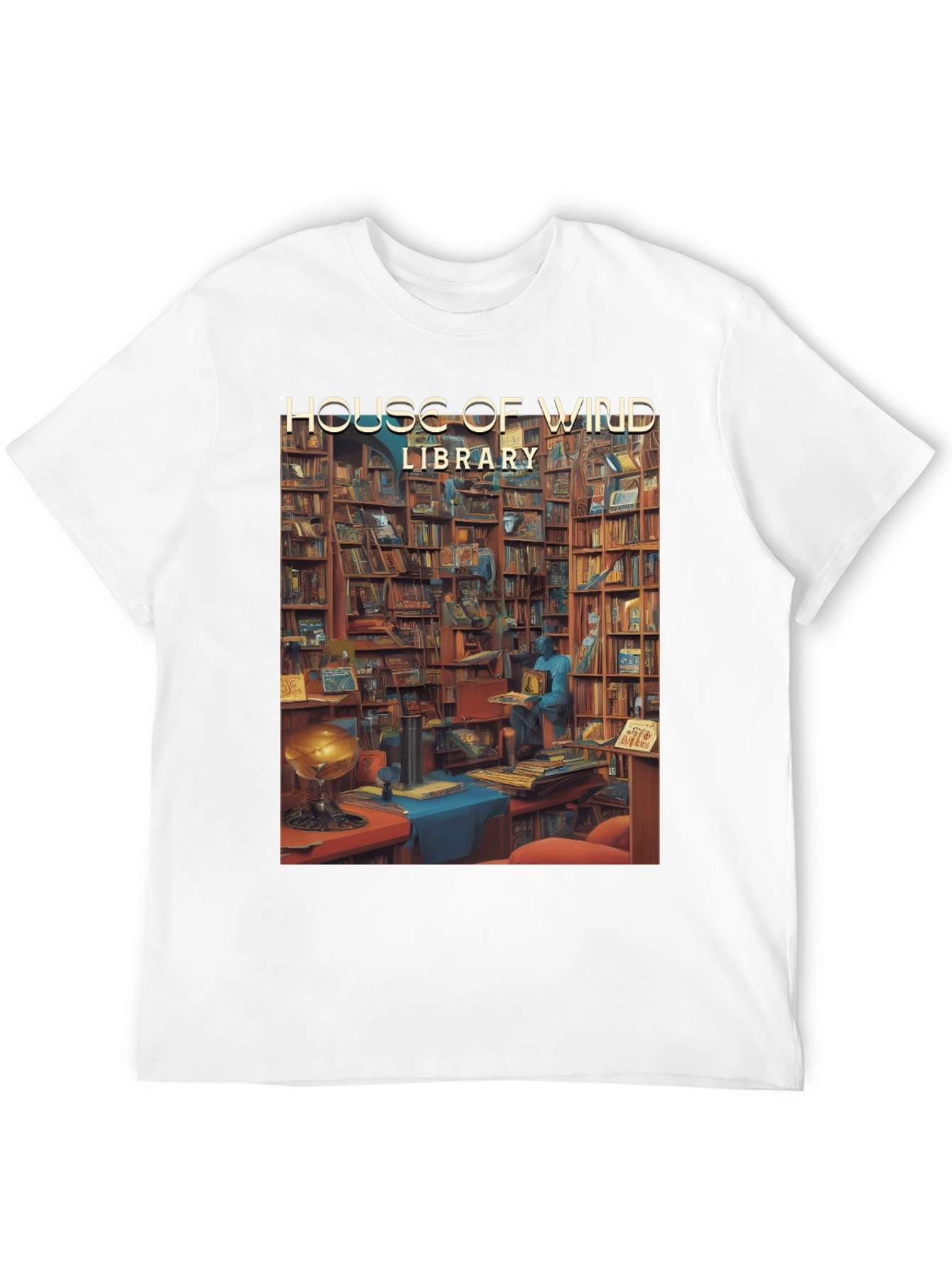 House of Wind Library T-Shirt