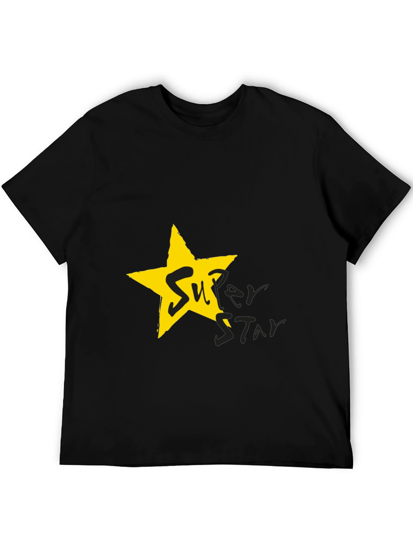Superstar Graphic Tee - Black Cotton Blend