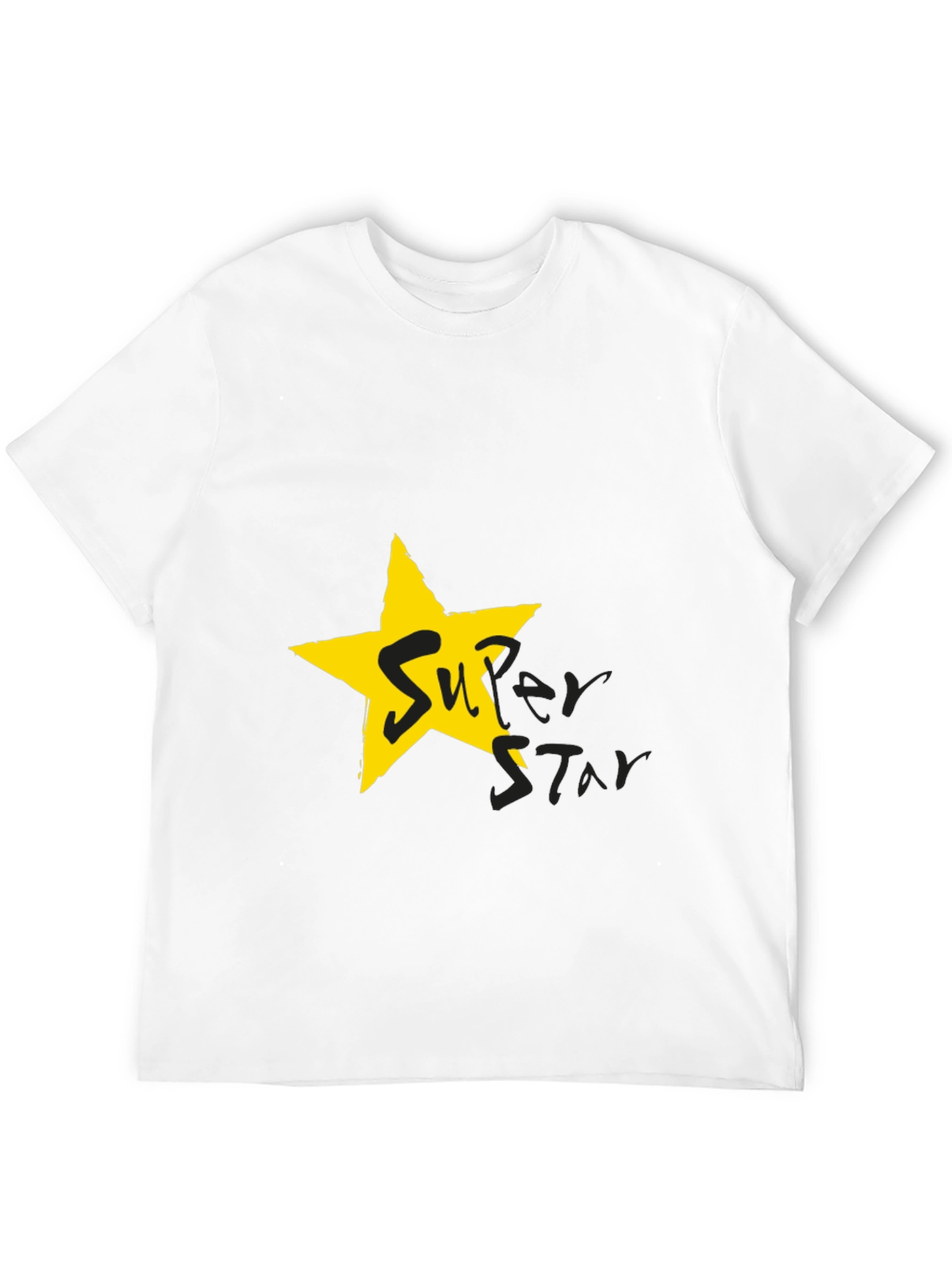 Superstar Graphic Tee - Black Cotton Blend