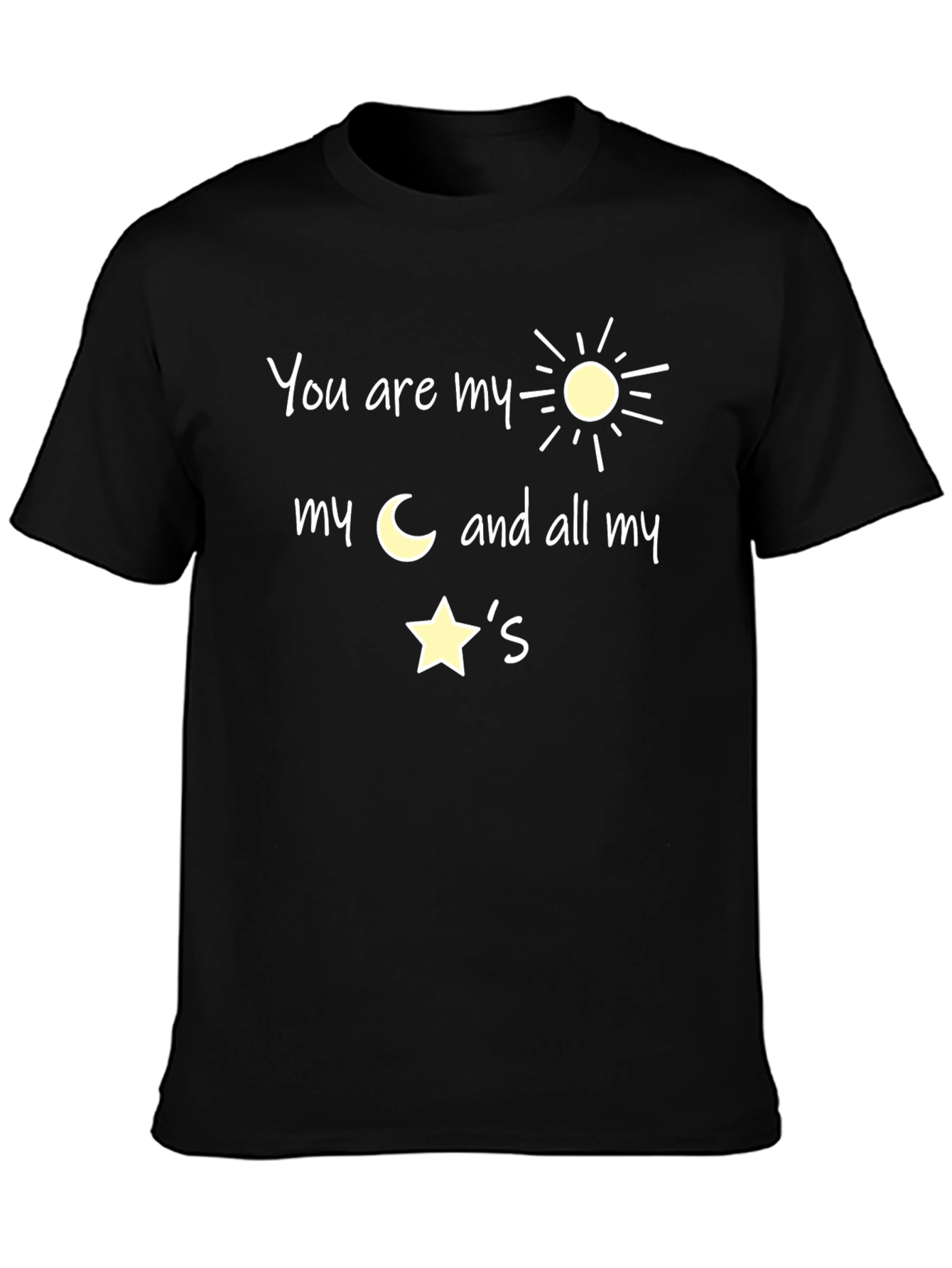 You Are My Sunshine Moon and Stars Graphic Tee