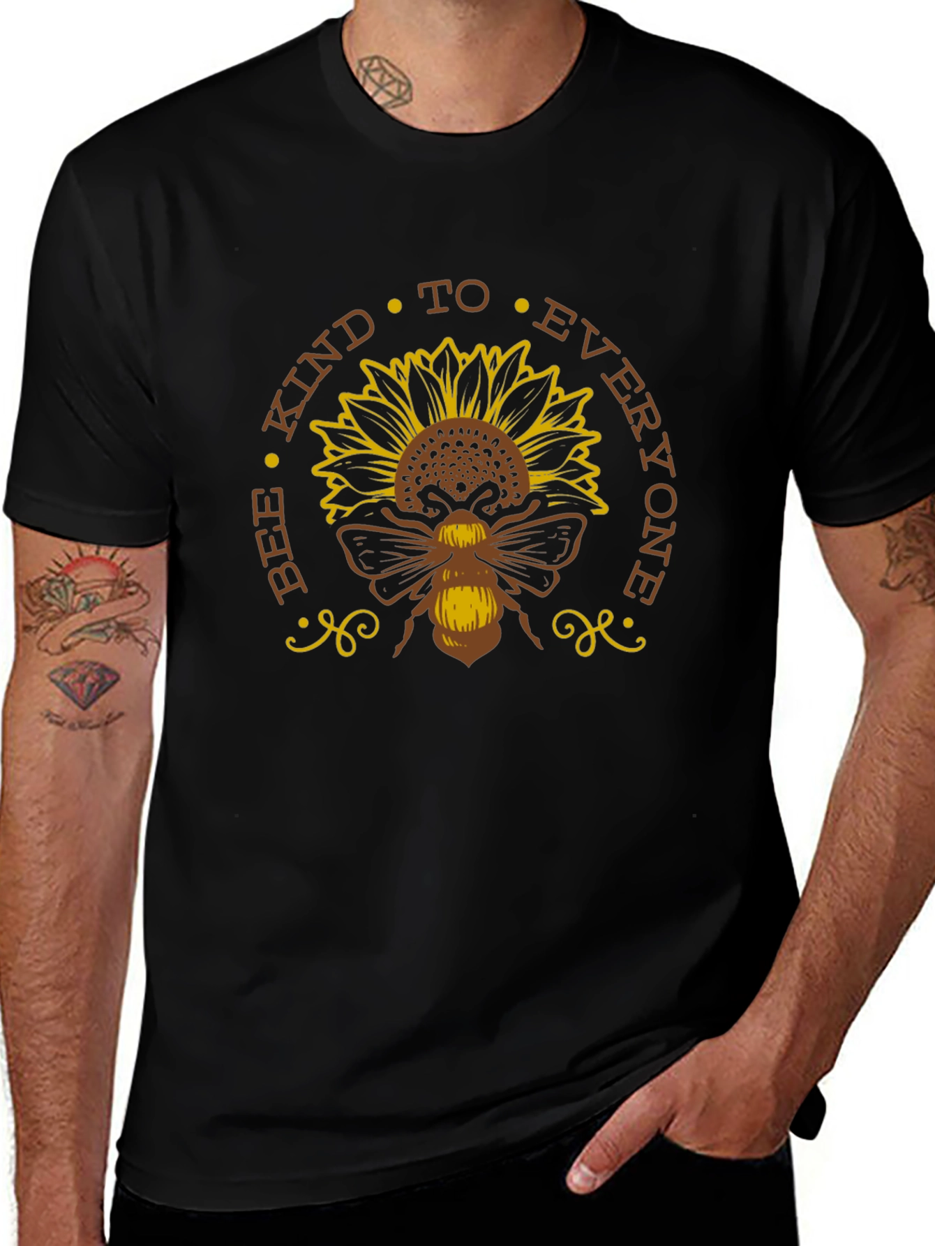 Bee Kind To Everyone Sunflower Graphic Tee