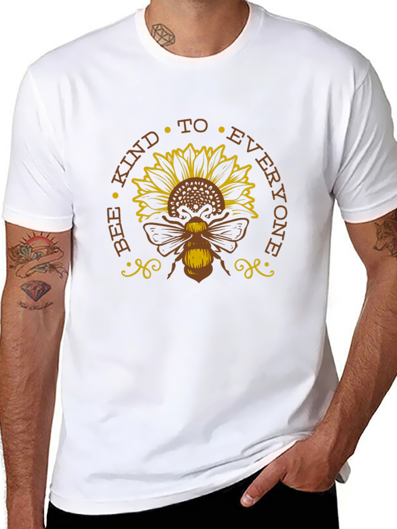 Bee Kind To Everyone Sunflower Graphic Tee