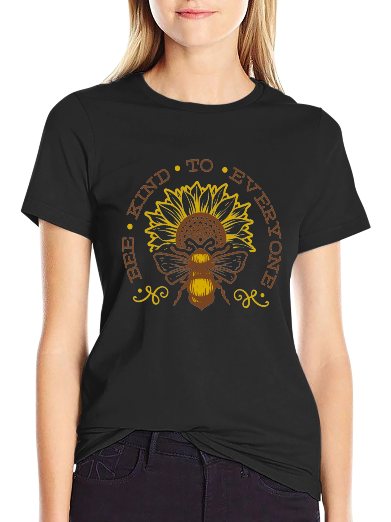Bee Kind To Everyone Sunflower Graphic Tee