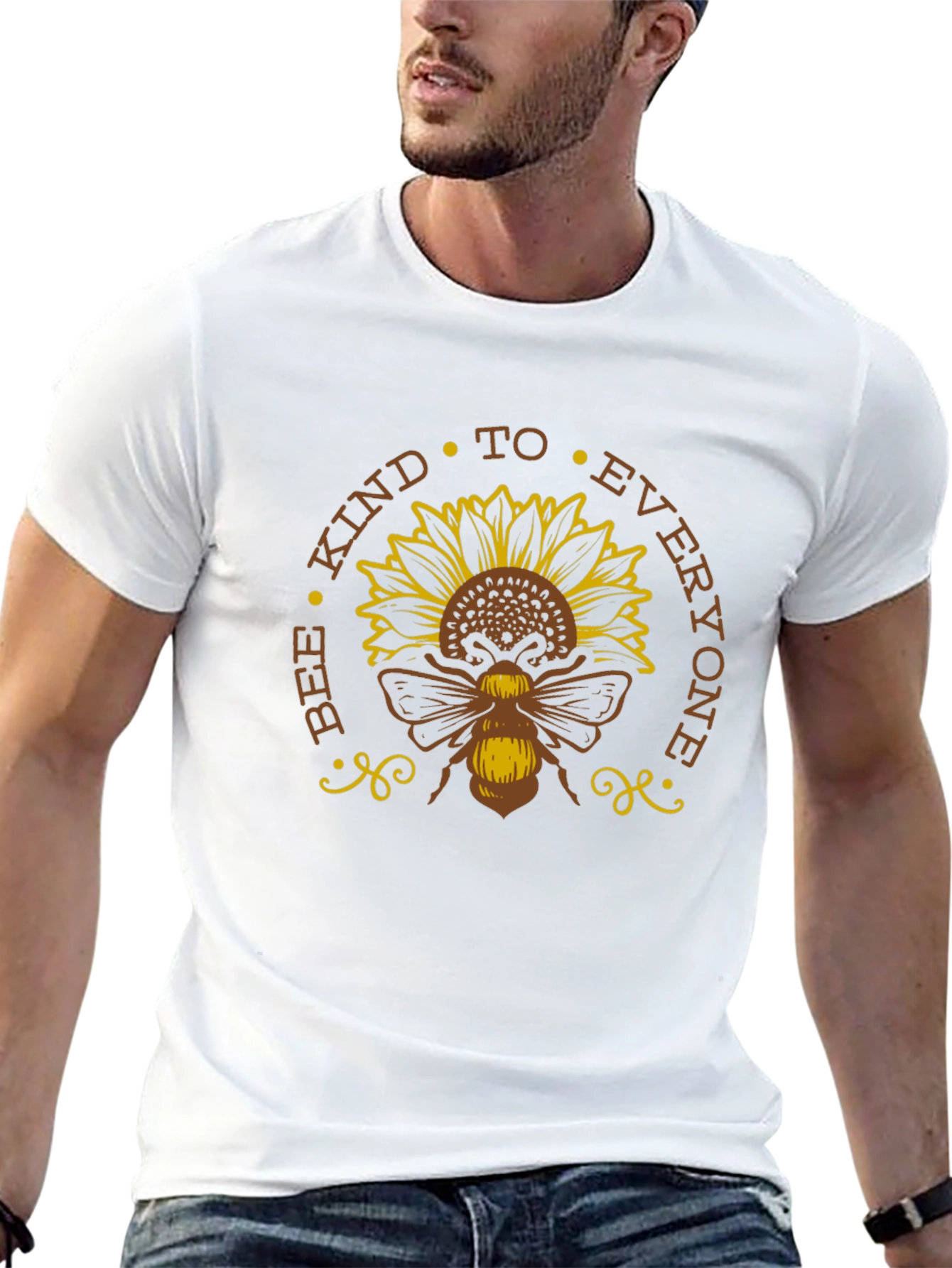Bee Kind To Everyone Sunflower Graphic Tee