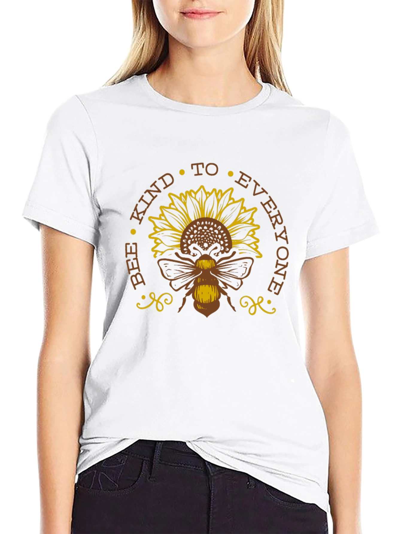 Bee Kind To Everyone Sunflower Graphic Tee