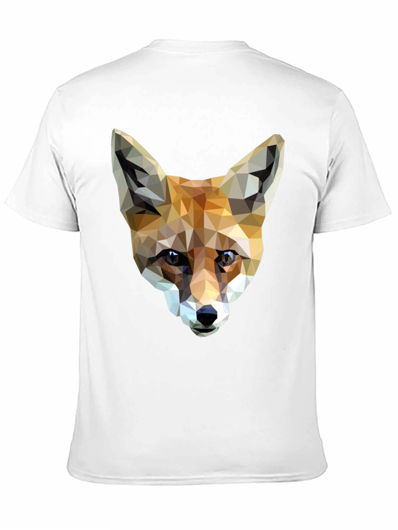 Geometric Fox Graphic Tee - Mens Black T-Shirt