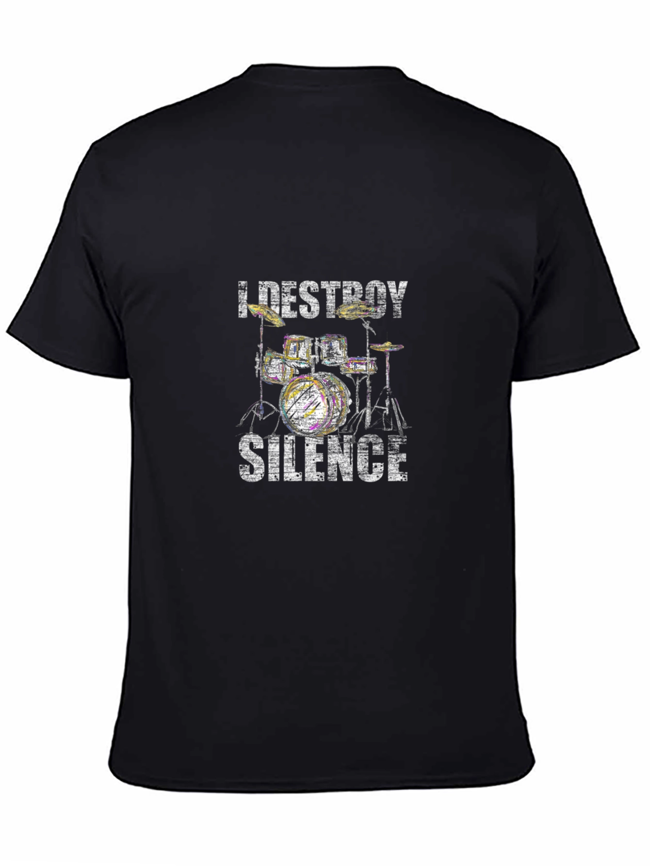 I Destroy Silence Drummer Graphic Tee