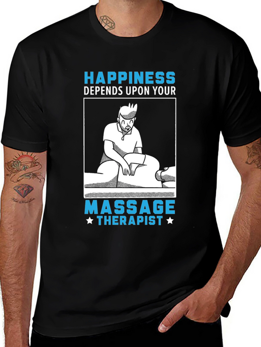 Massage Therapist Graphic Tee - Happiness