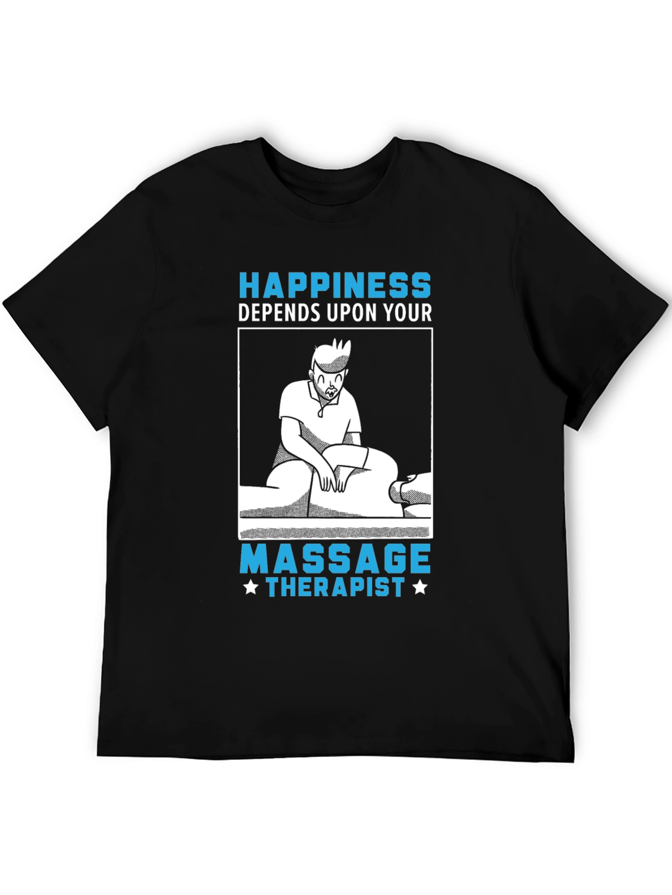 Massage Therapist Graphic Tee - Happiness