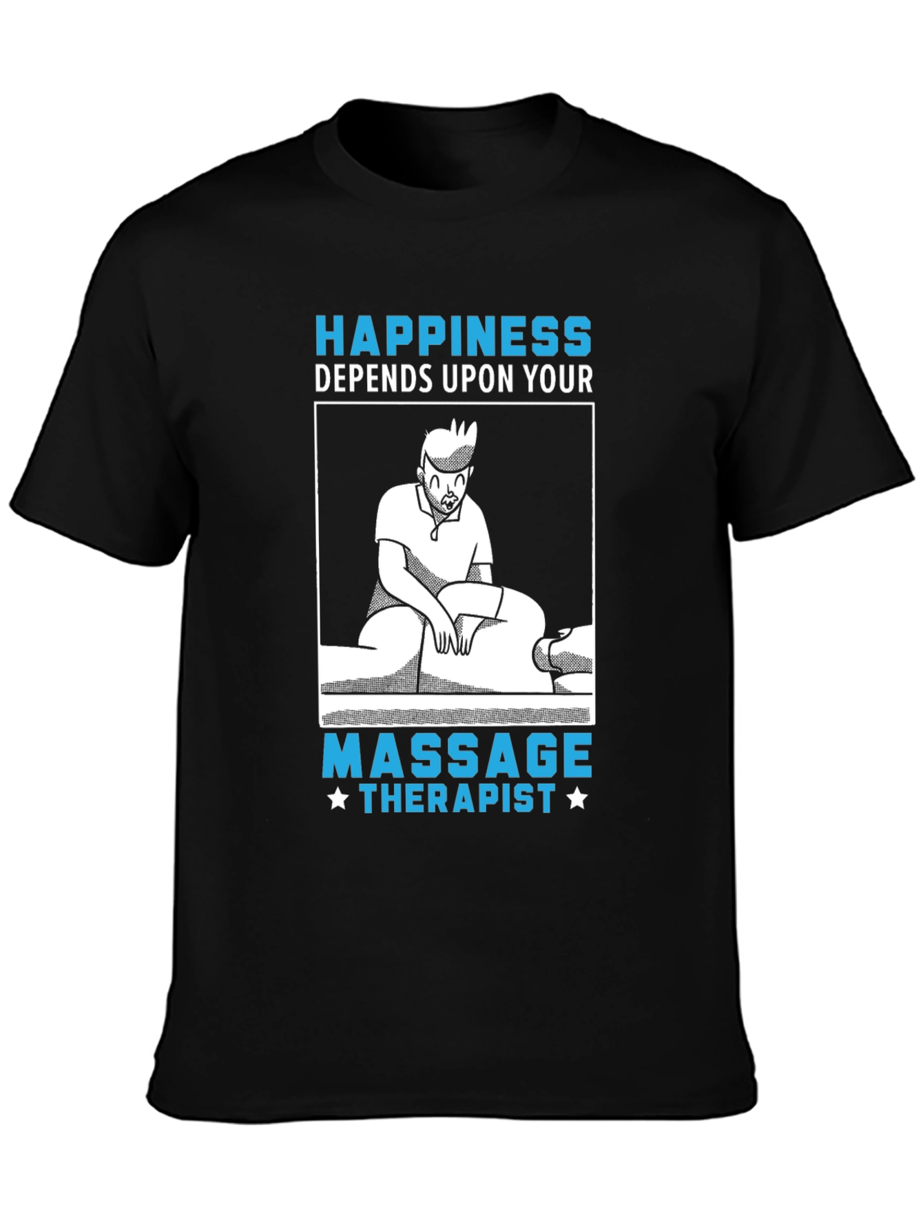 Massage Therapist Graphic Tee - Happiness