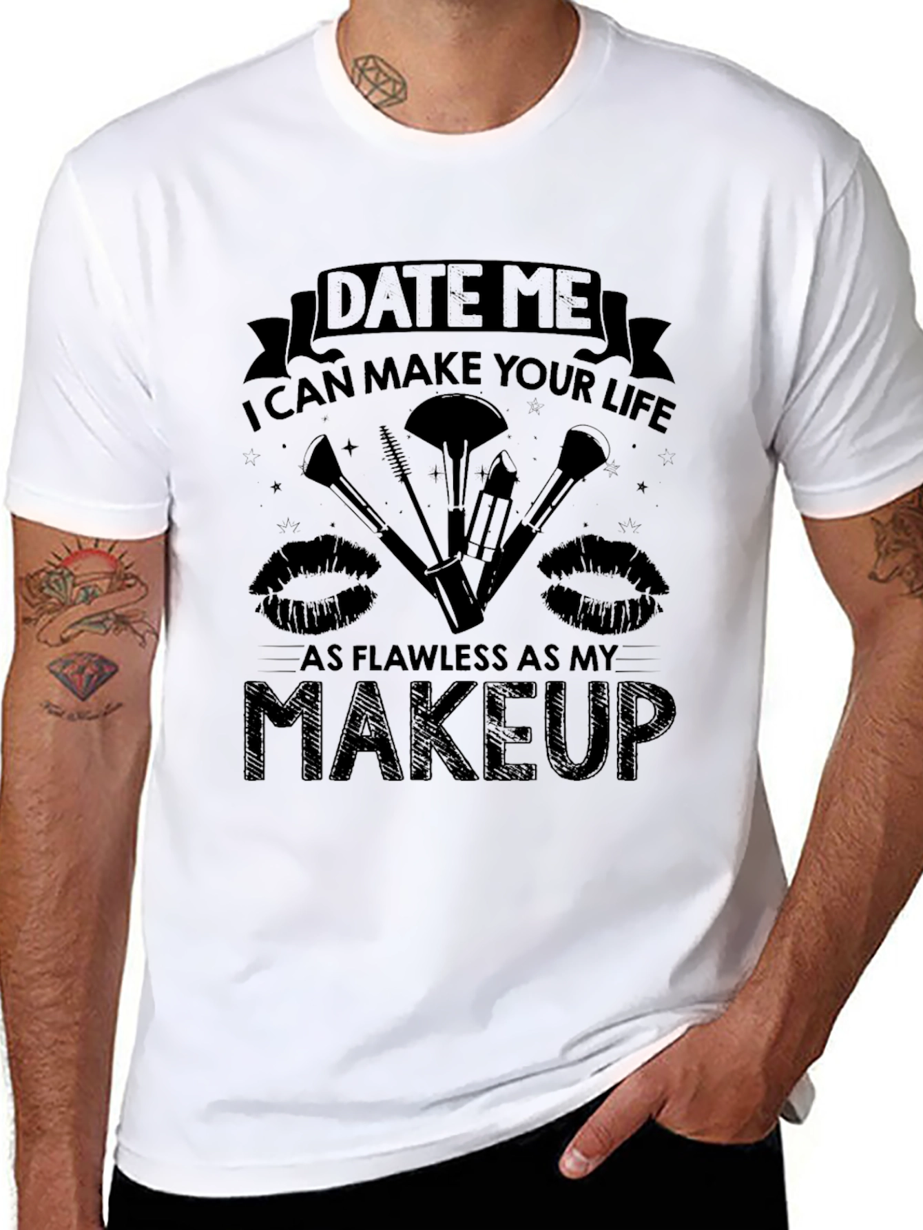 Date Me Makeup T-Shirt - Flawless Life