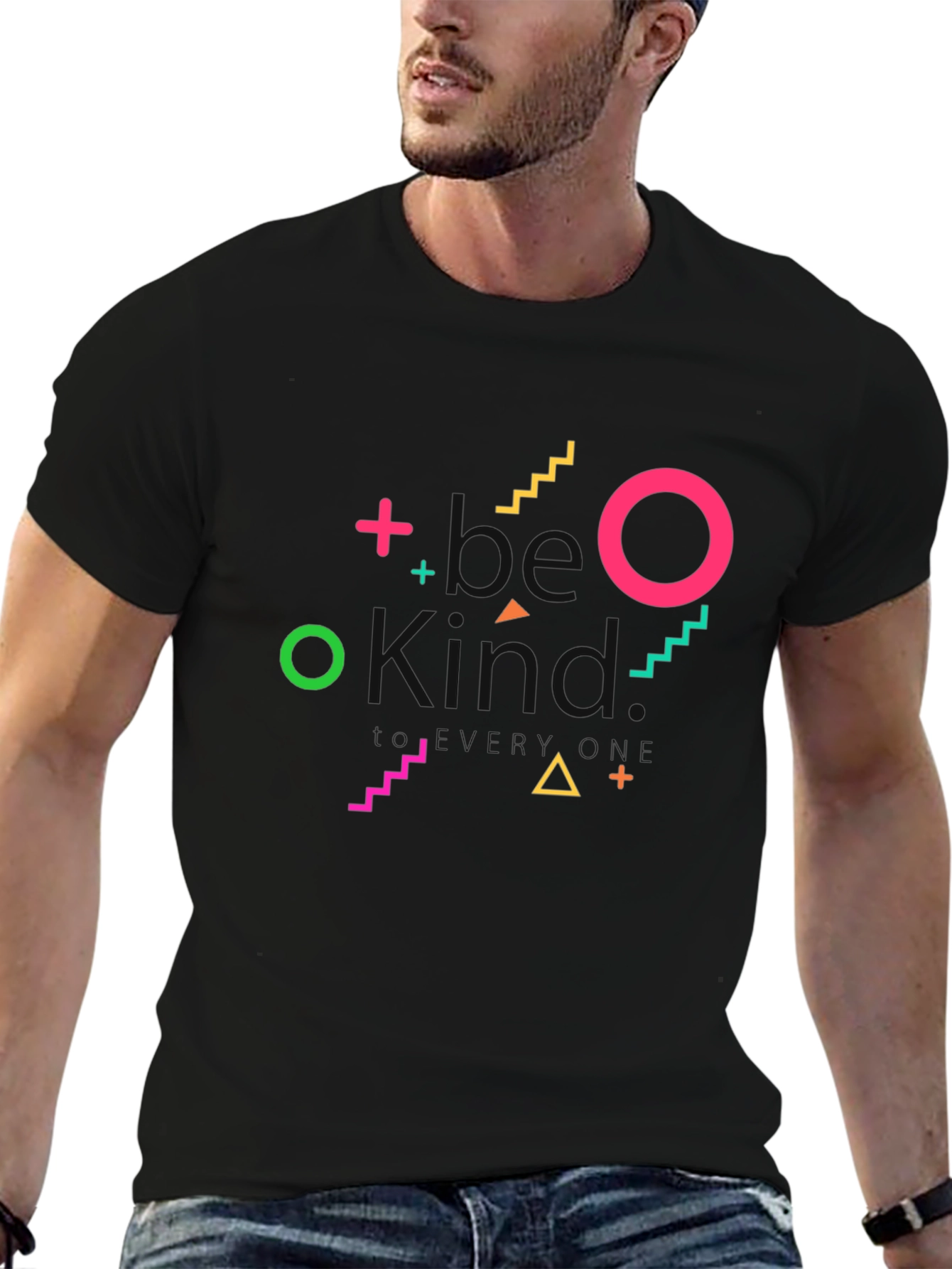 Be Kind Everyday Black Graphic Tee