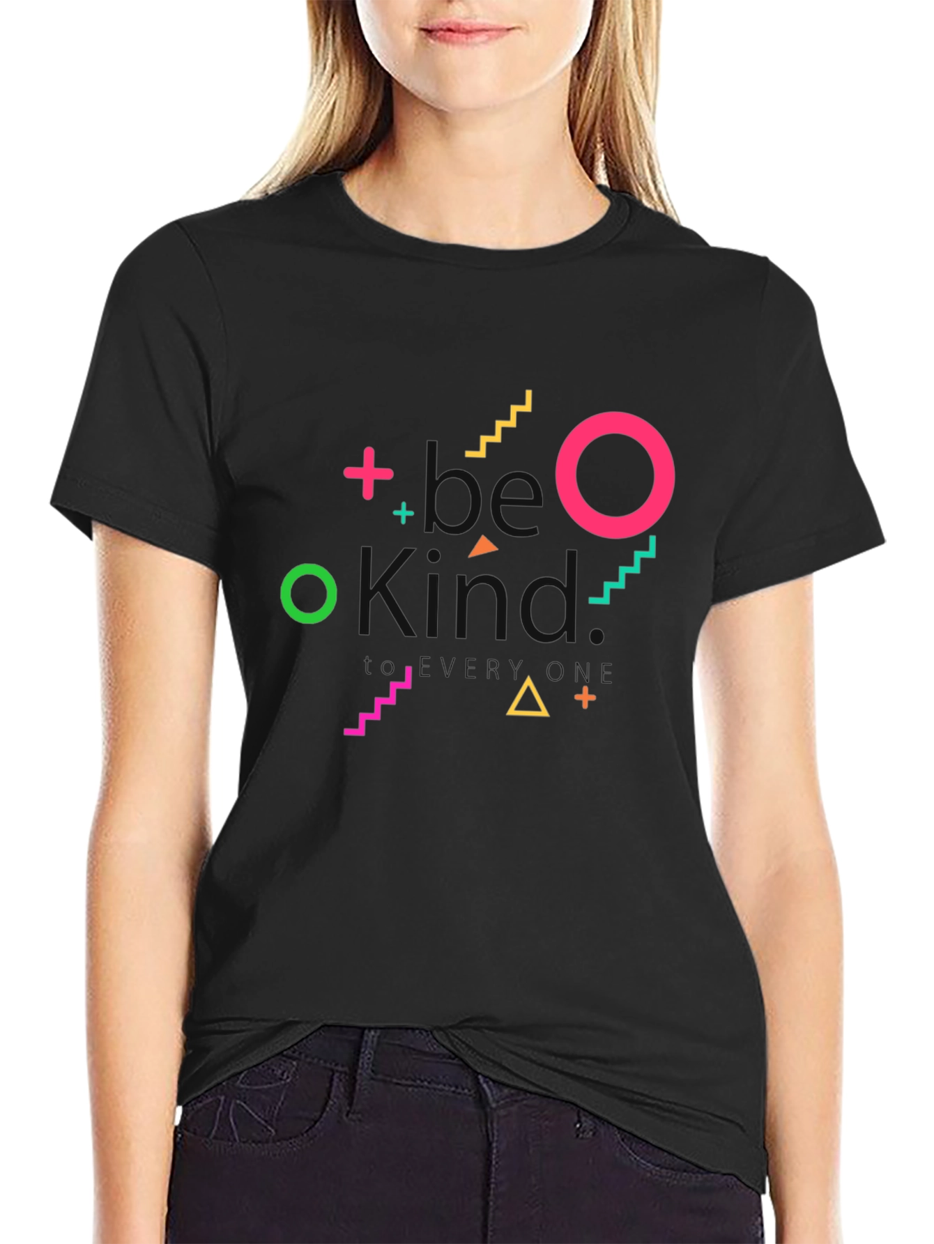 Be Kind Everyday Black Graphic Tee