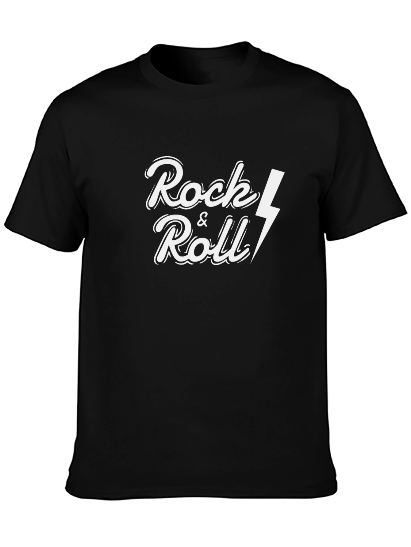 Rock & Roll Graphic Black T-Shirt