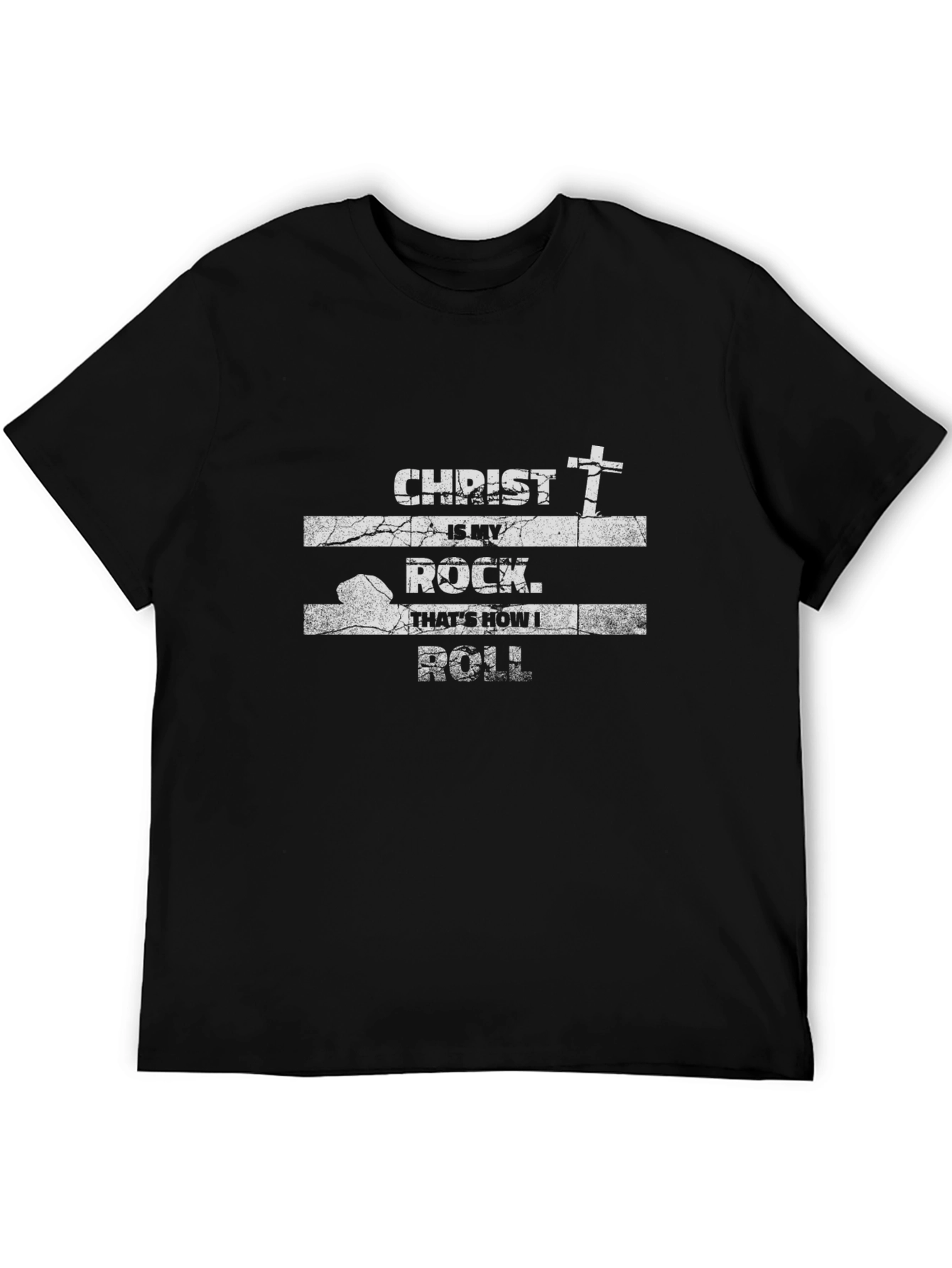 Christ is My Rock T-Shirt - Religious Graphic Tee