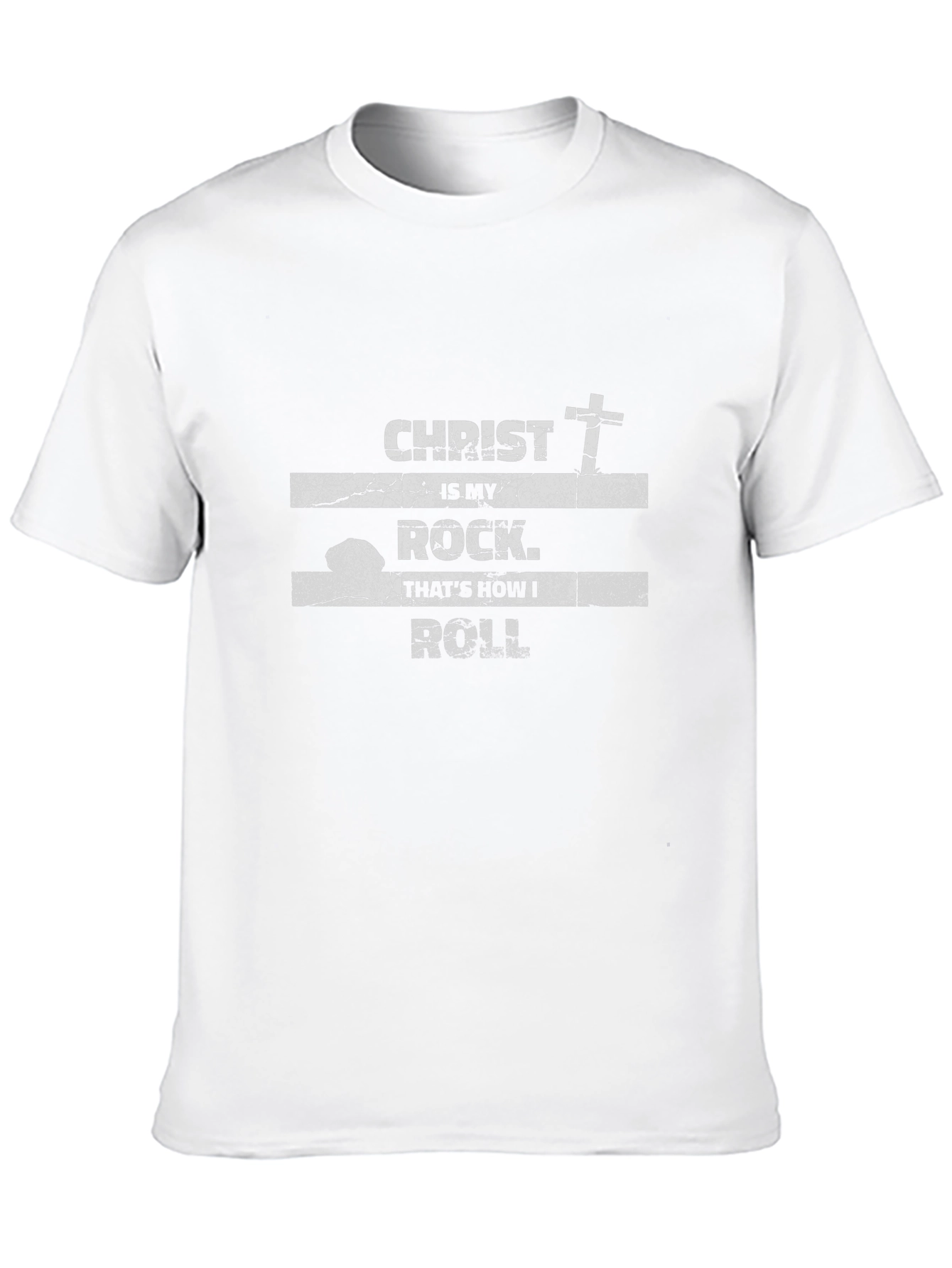 Christ is My Rock T-Shirt - Religious Graphic Tee