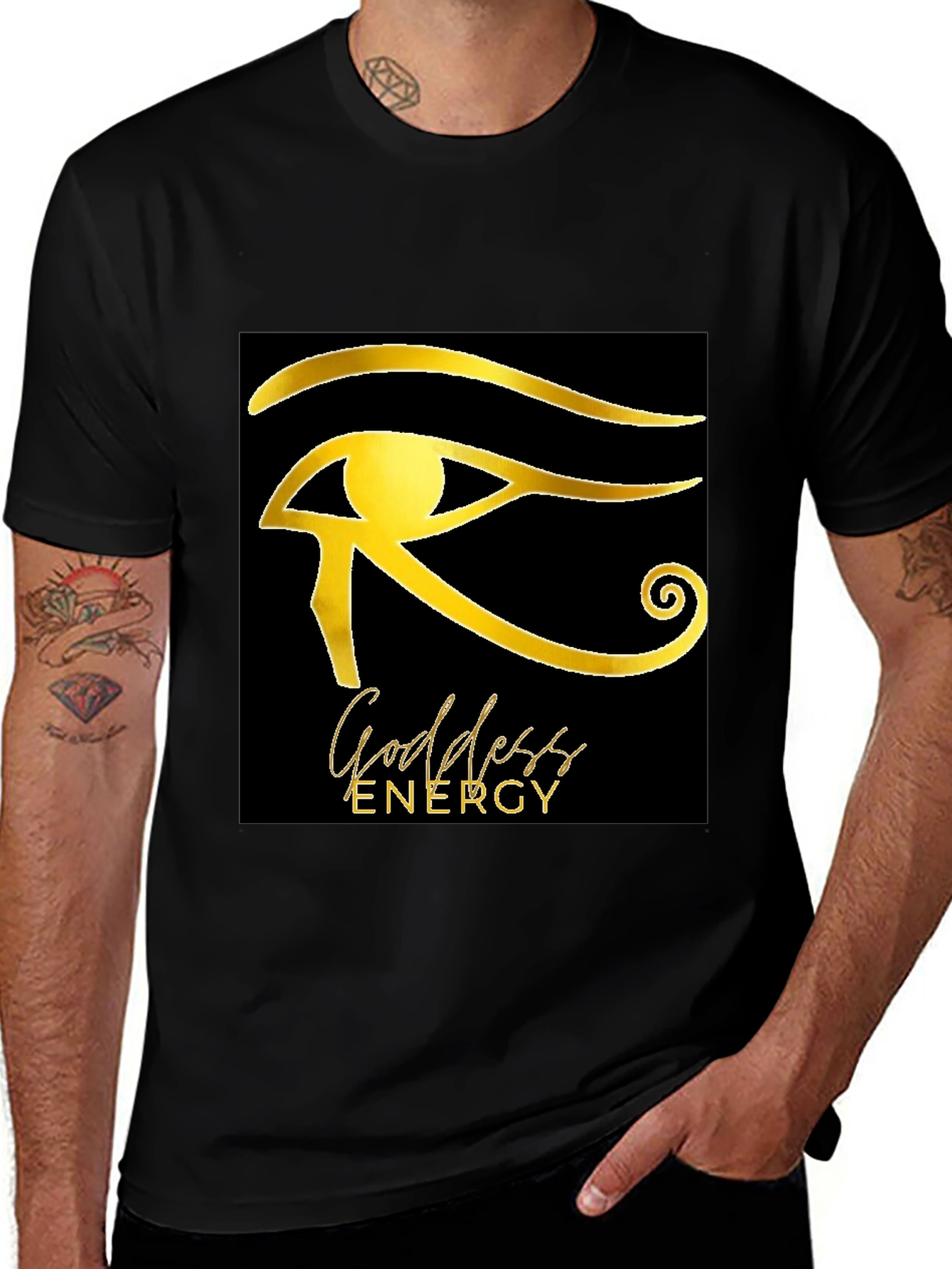 Goddess Energy Black Graphic Tee