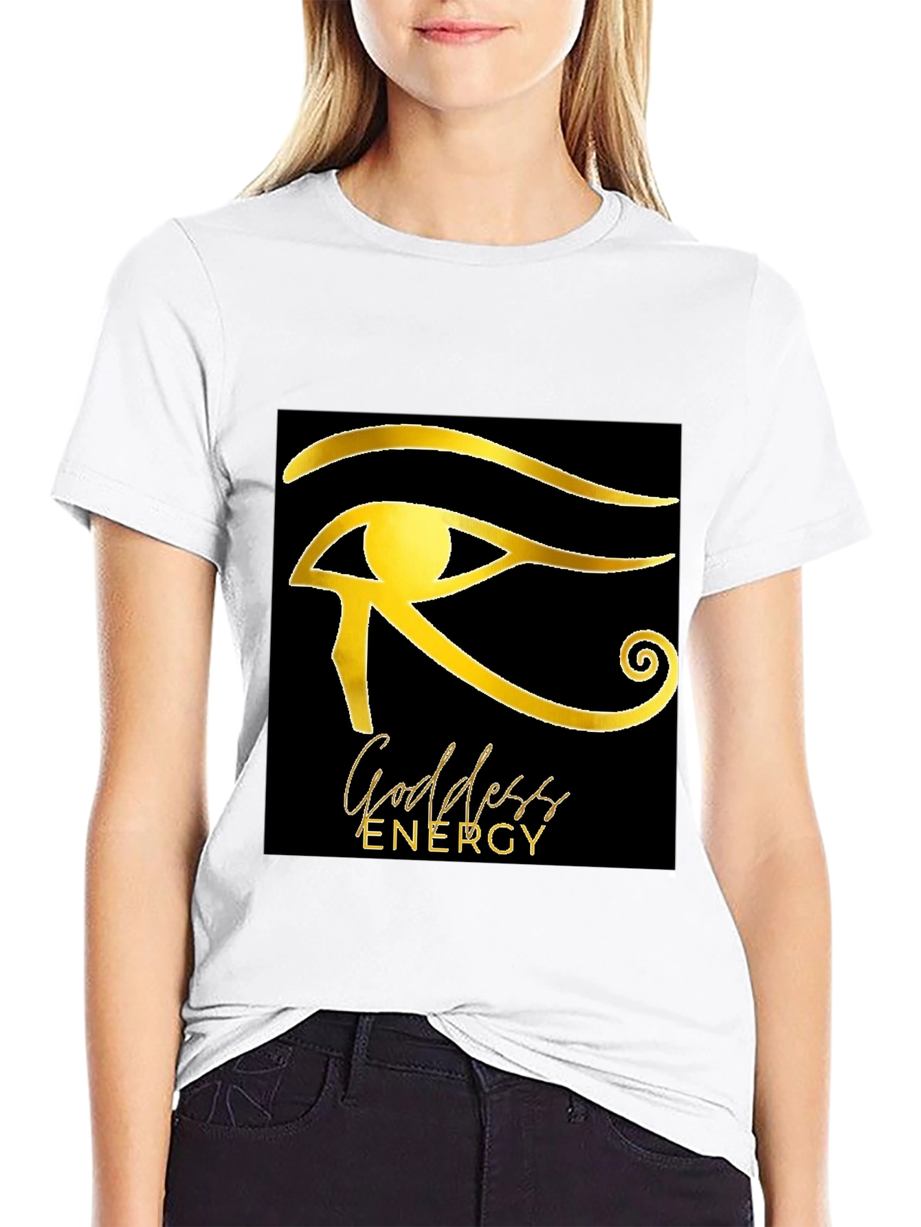 Goddess Energy Black Graphic Tee