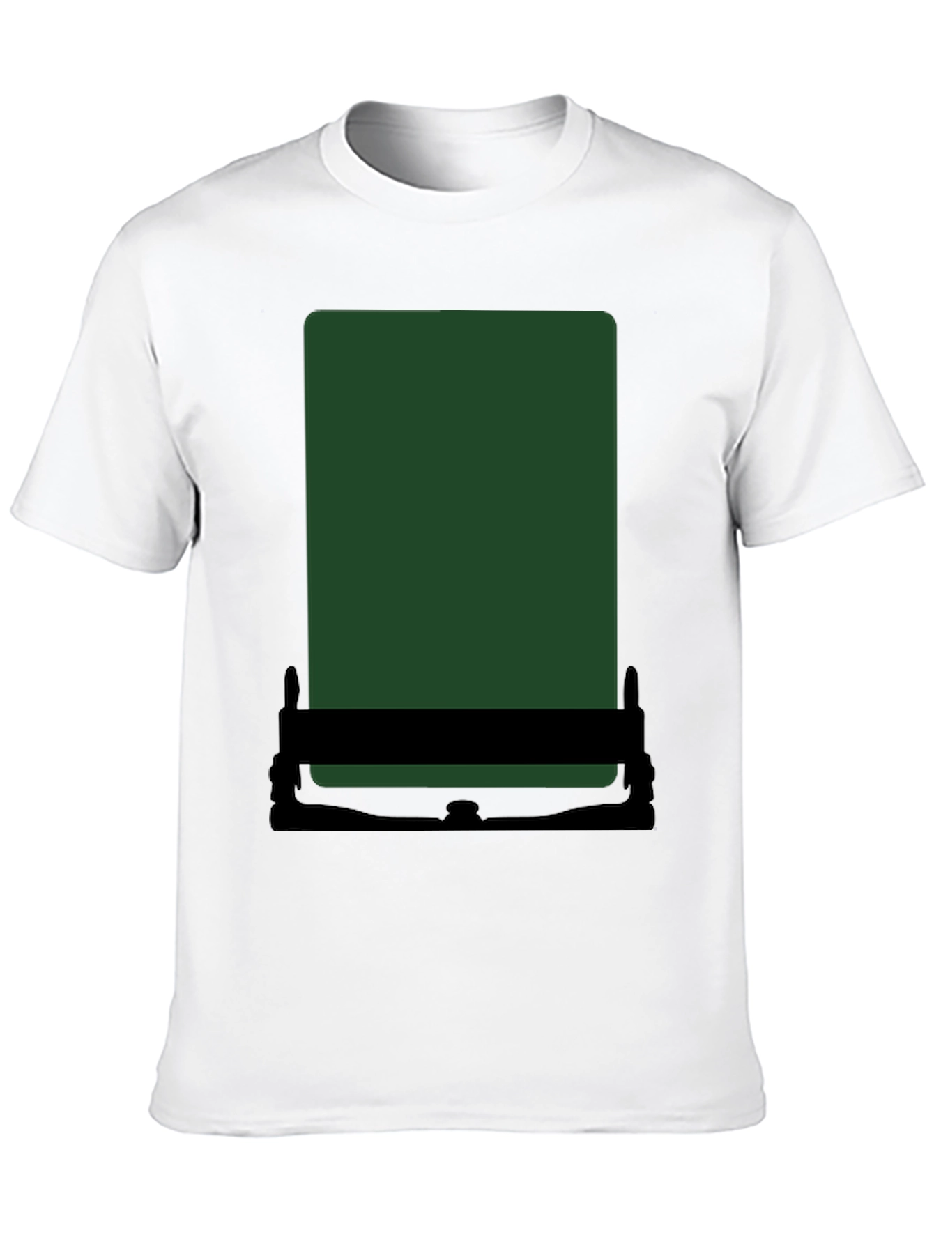 Abstract Green Block Graphic T-Shirt