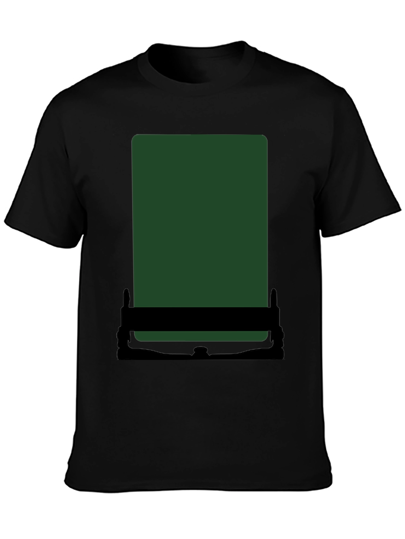 Abstract Green Block Graphic T-Shirt