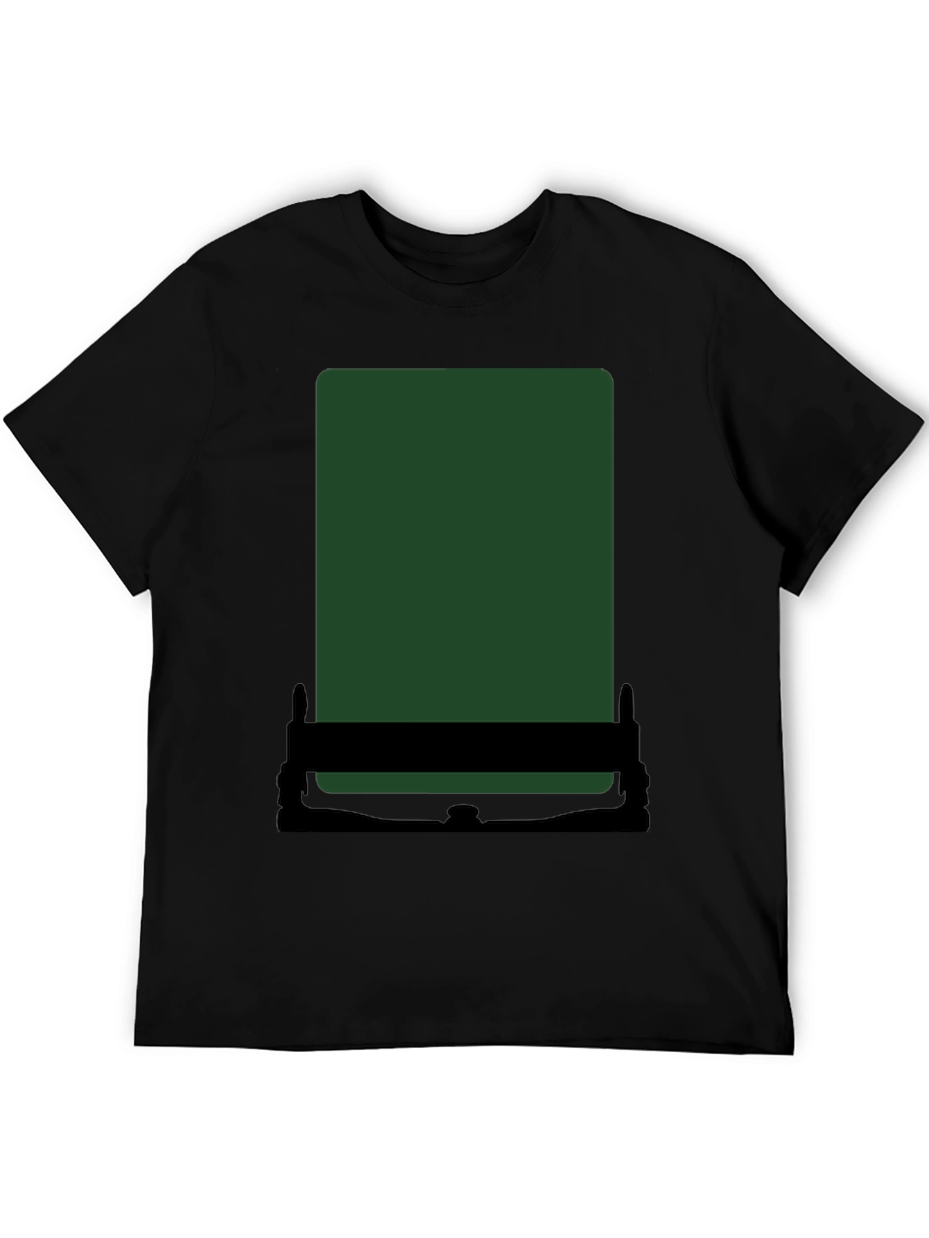 Abstract Green Block Graphic T-Shirt