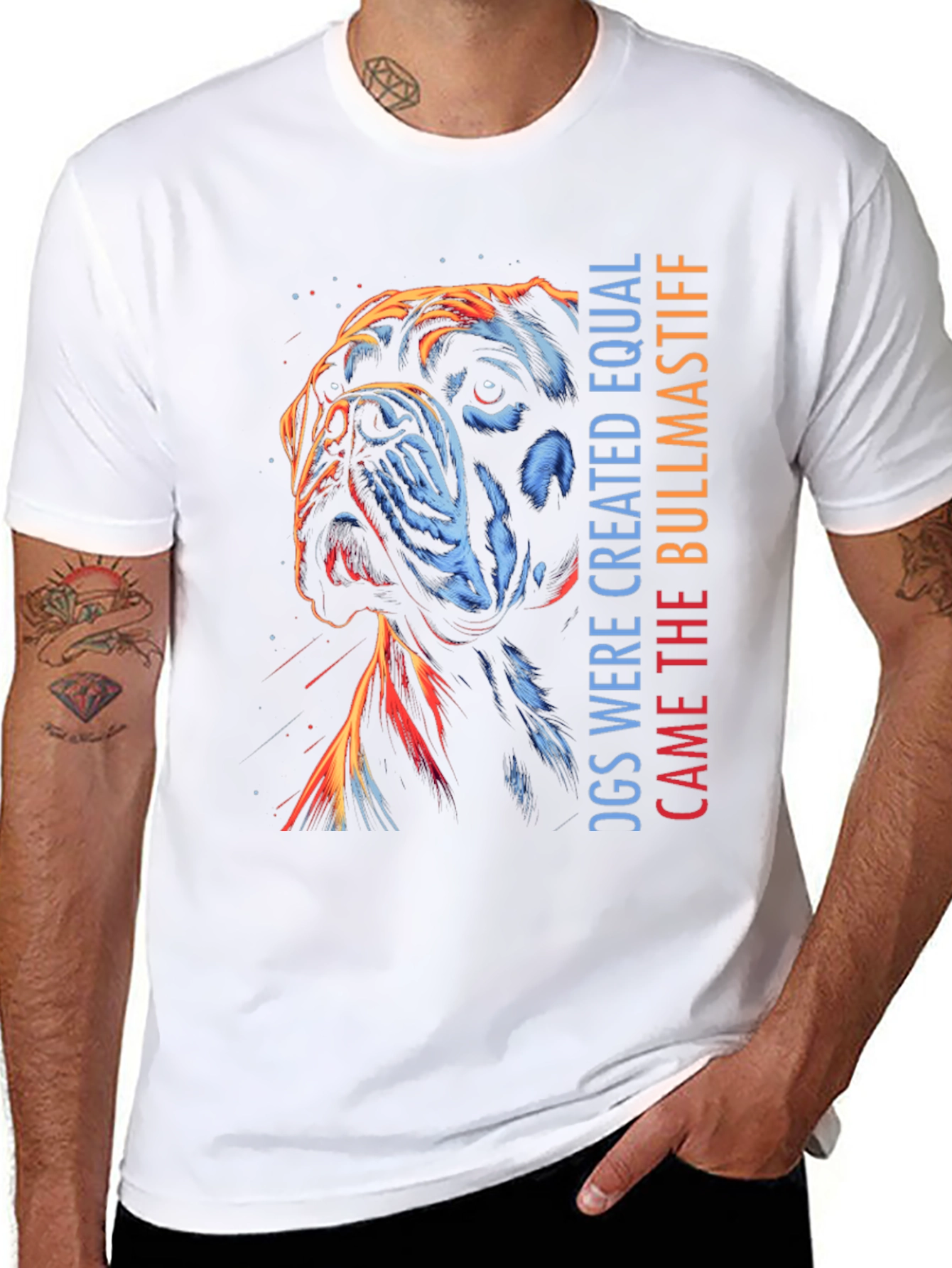 Bullmastiff Dog T-Shirt - Equal Design