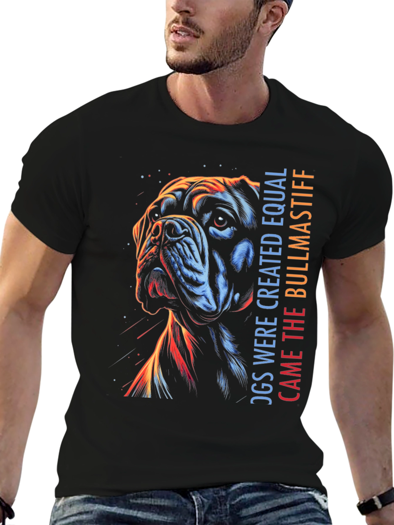 Bullmastiff Dog T-Shirt - Equal Design